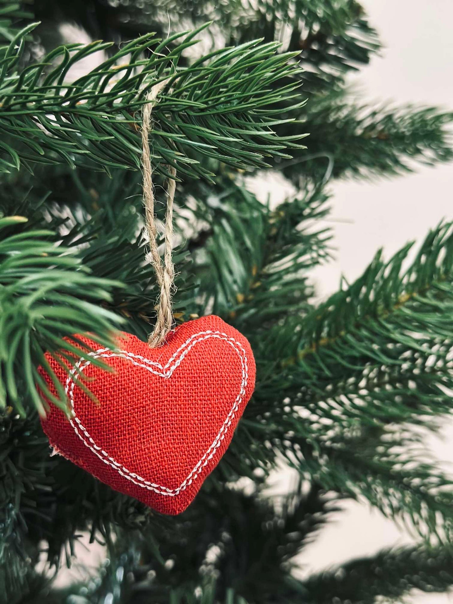 Weihnachtsherzen zum Aufhängen - 6 Stk.