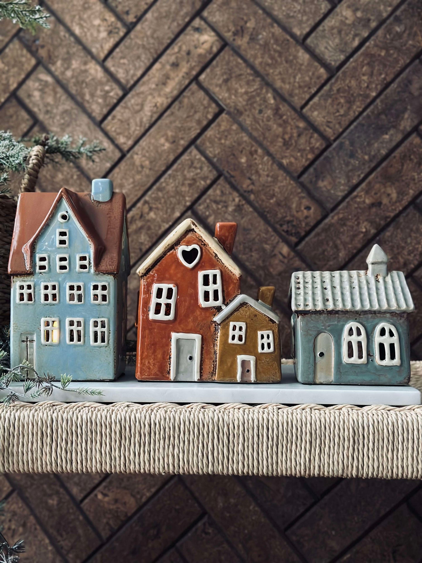 Lichthaus Keramik - Gedämpftes Blau