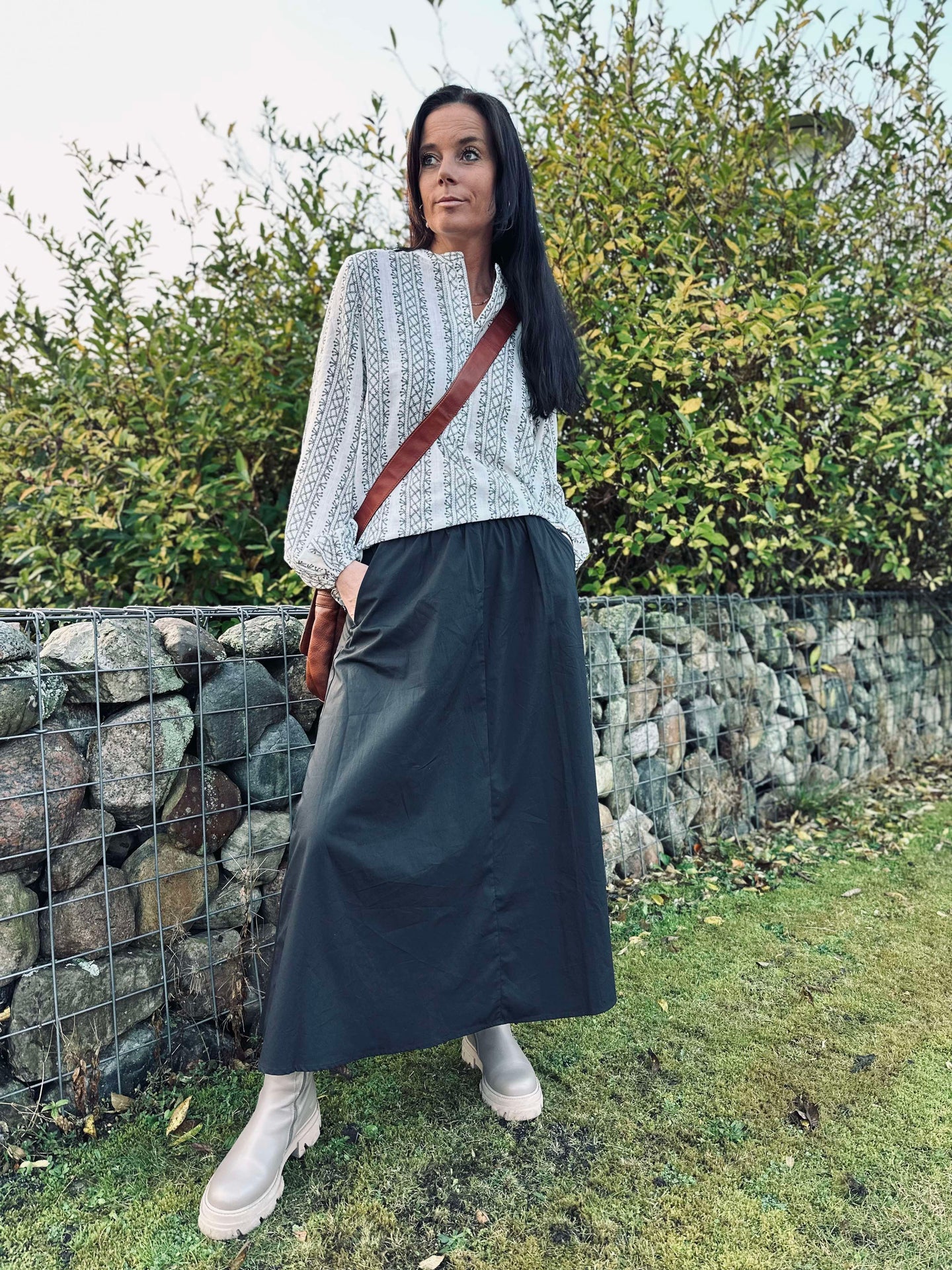 A-förmiger Rock mit Taschen