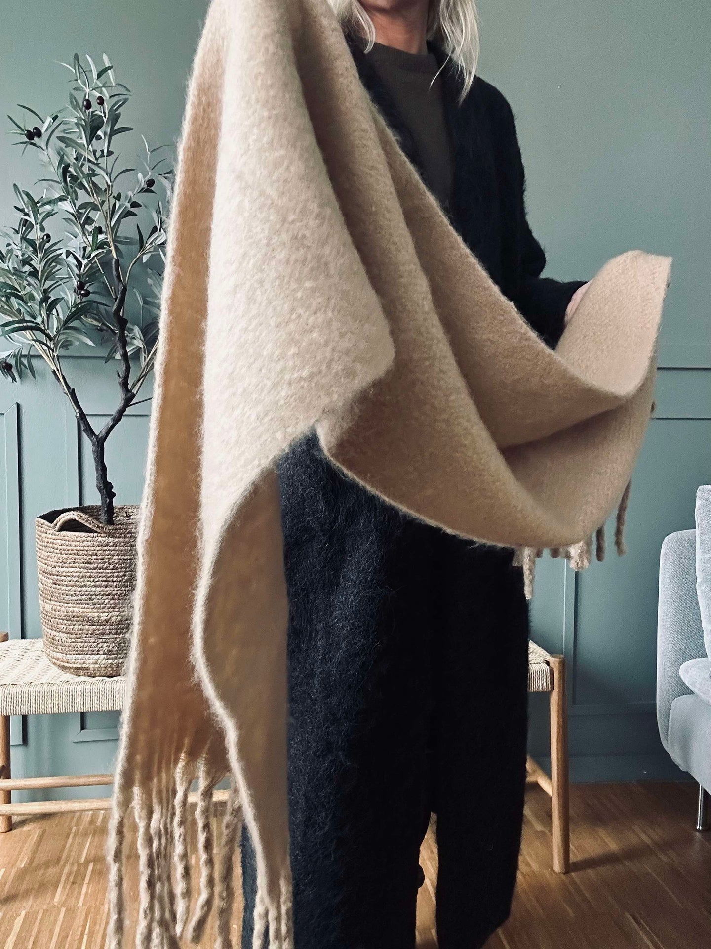 Schal Beige