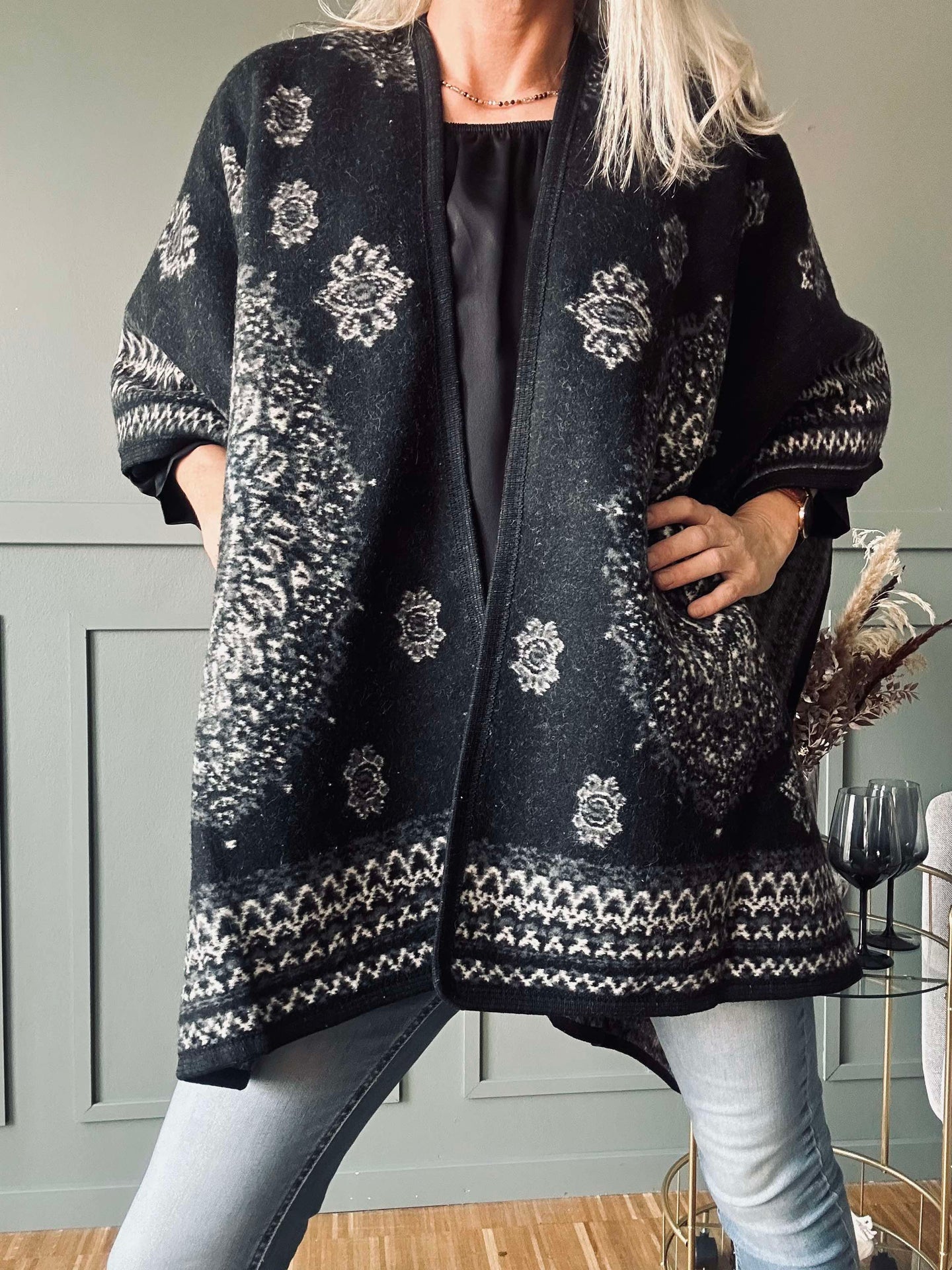 Poncho Schwarz Boheme