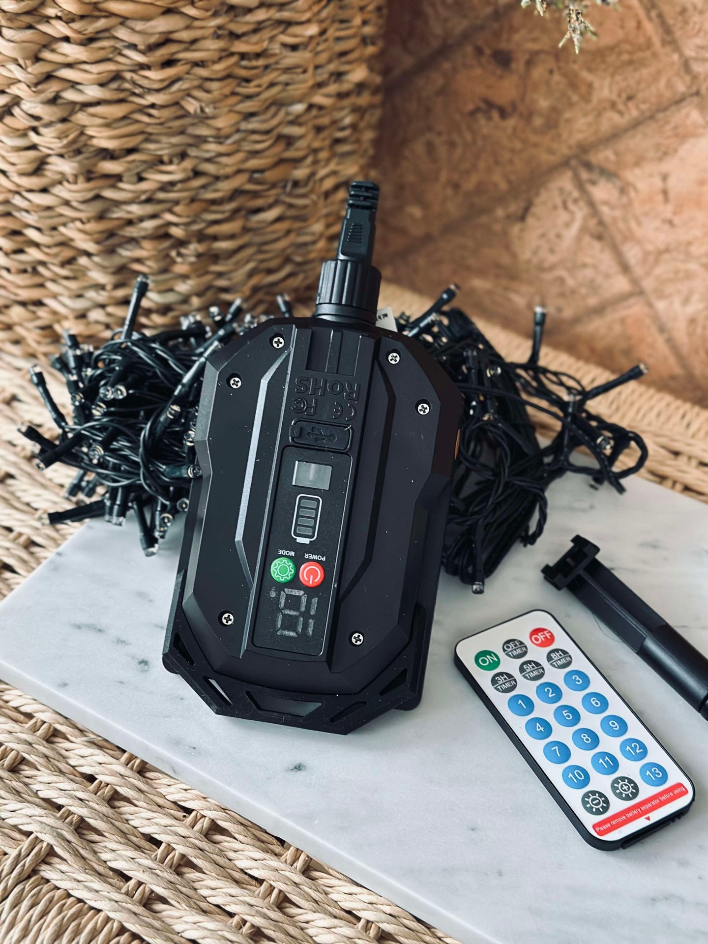 Lichterkette mit Solarzellen und USB - 480 LED-Lichter