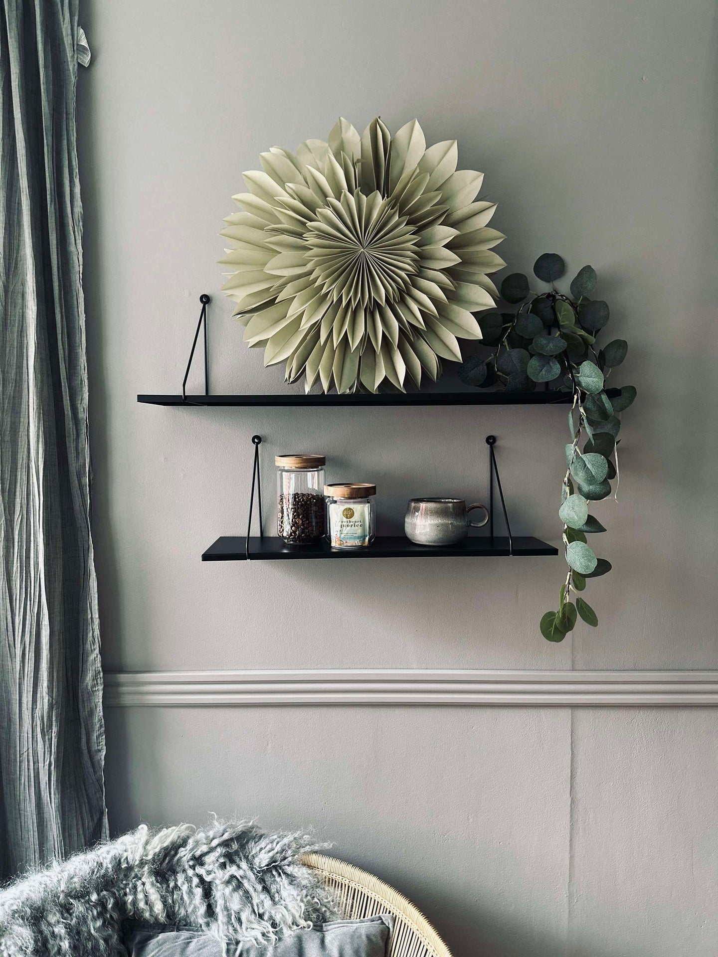 Stjerne Dusty green - 50 cm