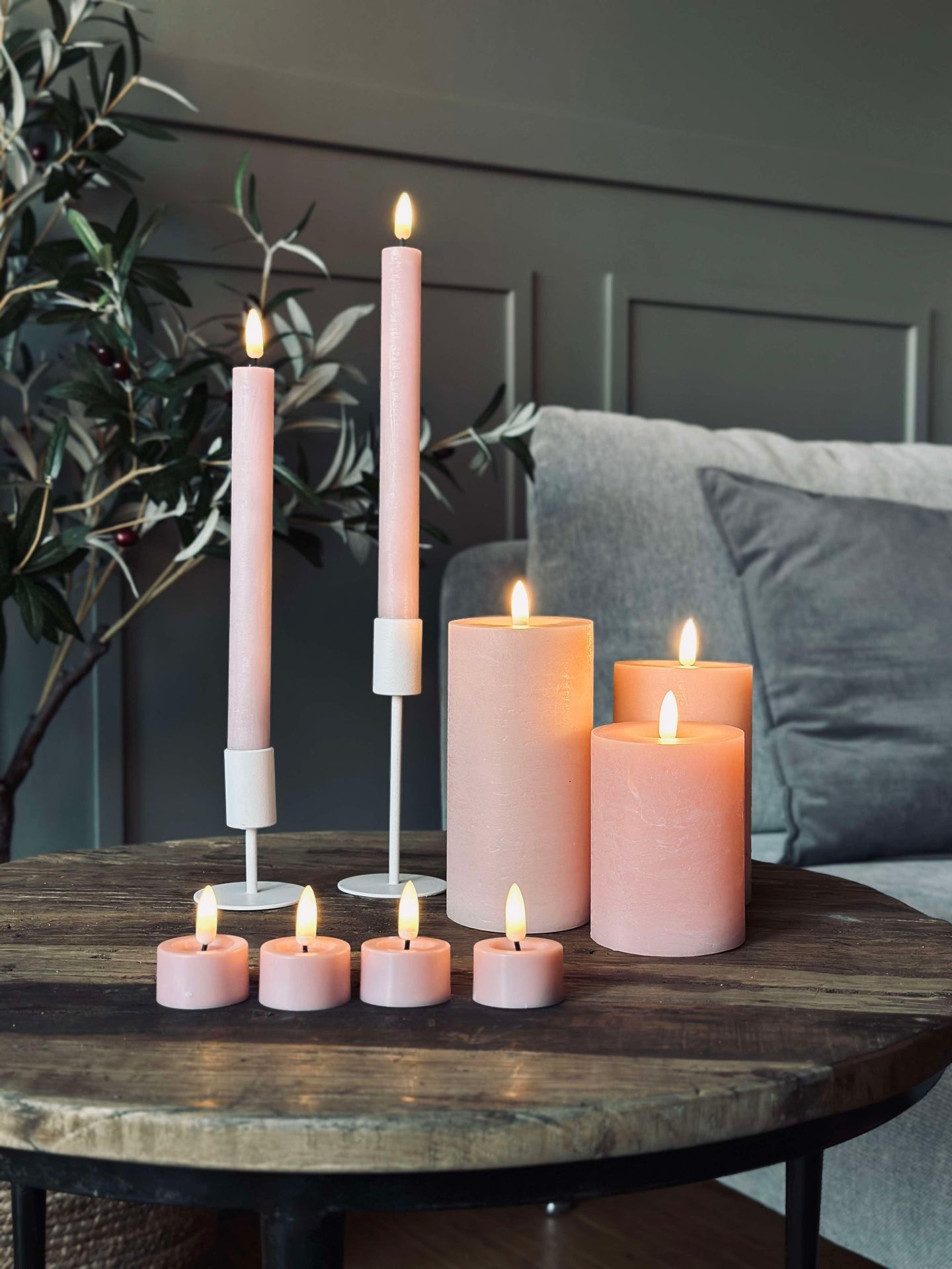 LED-Licht-Paket mit 9 LED-Leuchten - Rosa