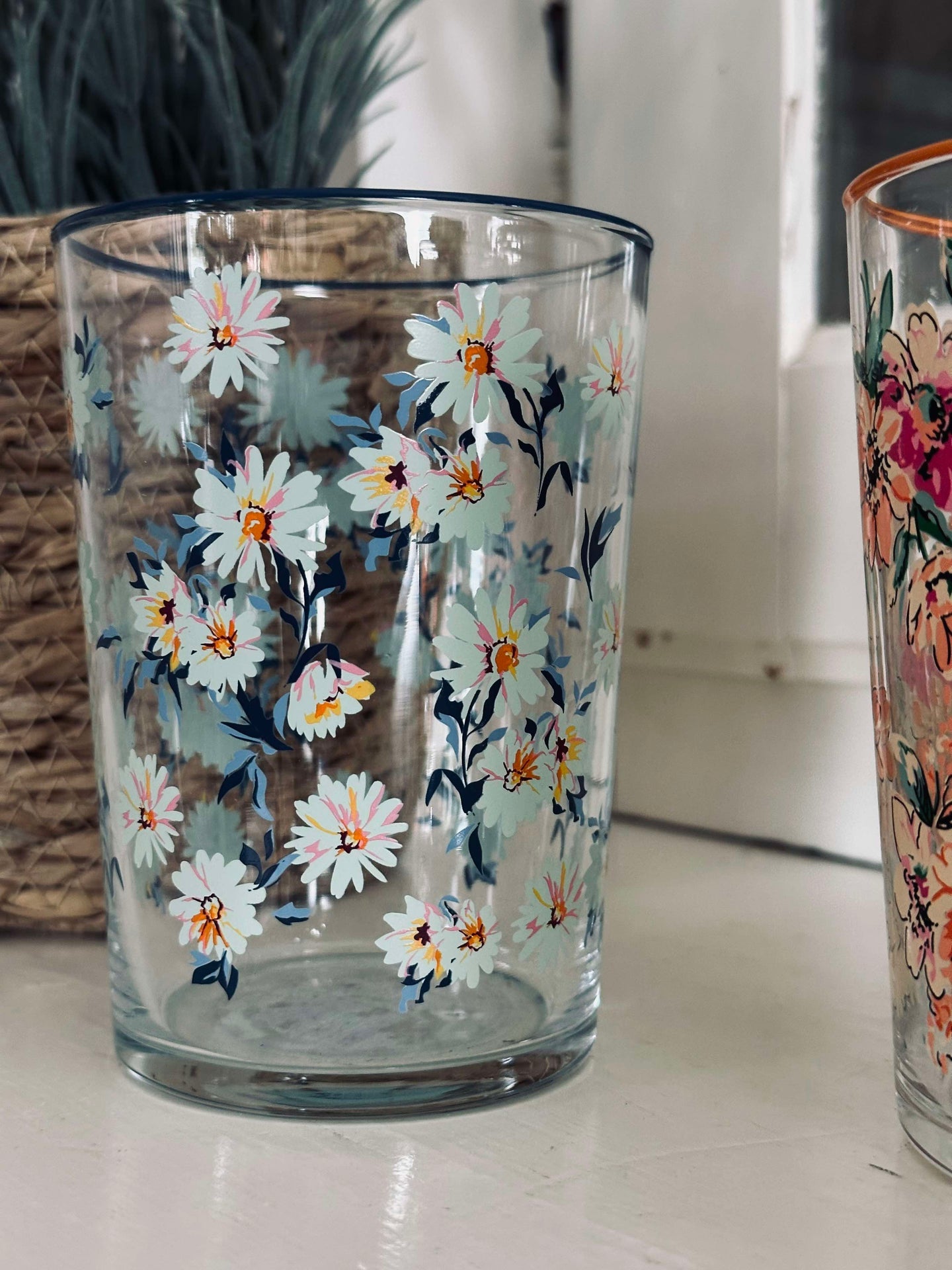 Trinkgläser Flora - Packung mit 4 Stück