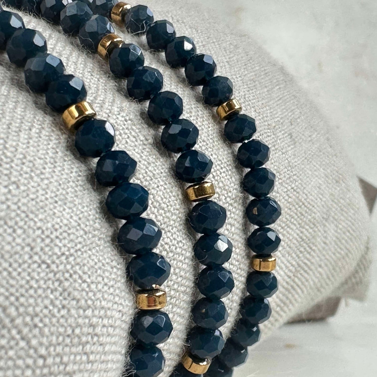 Armband Merle Meerblau - Set mit 3 Stück