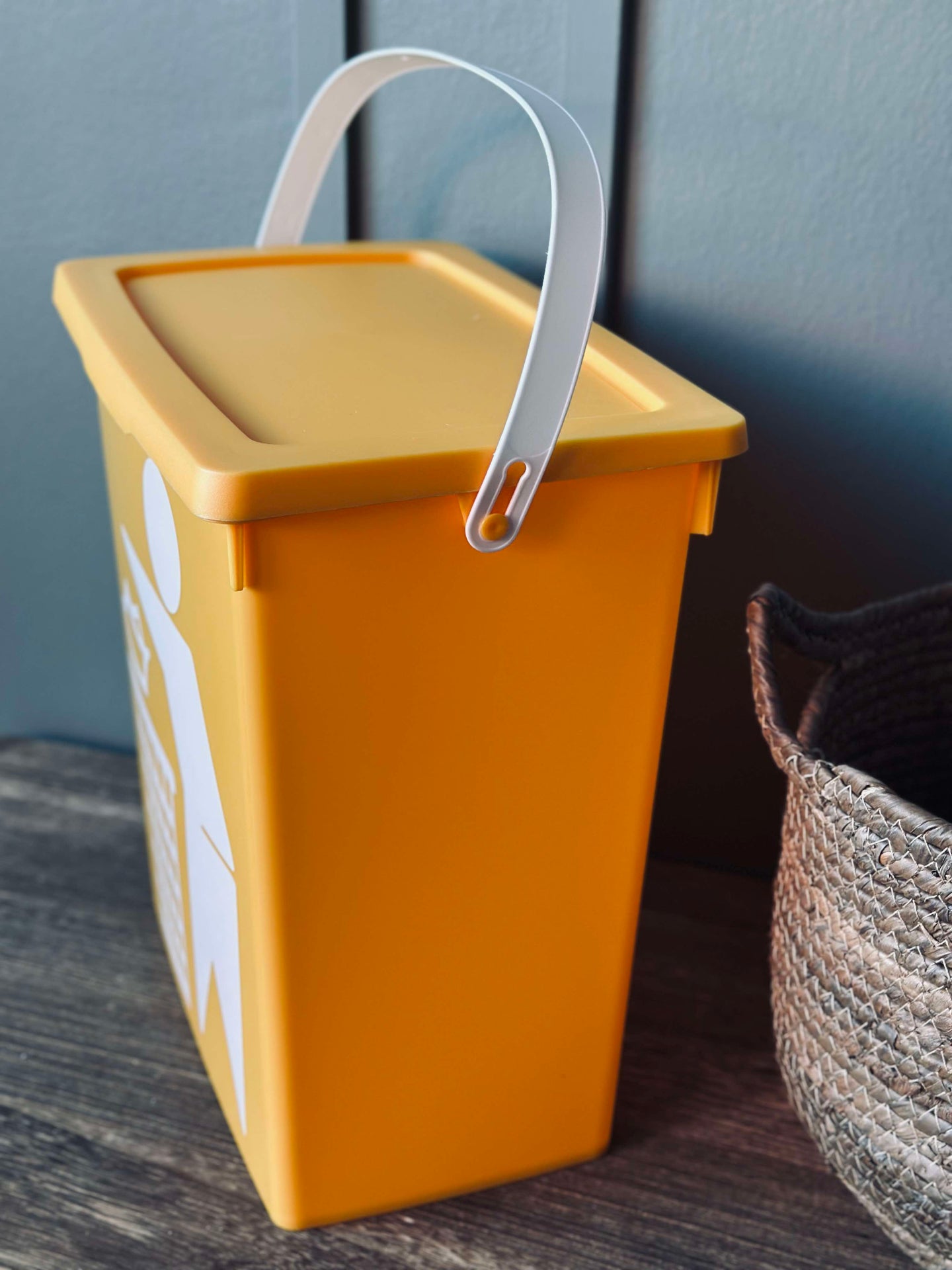 BIO-Eimer mit Deckel 12 Liter - GELB