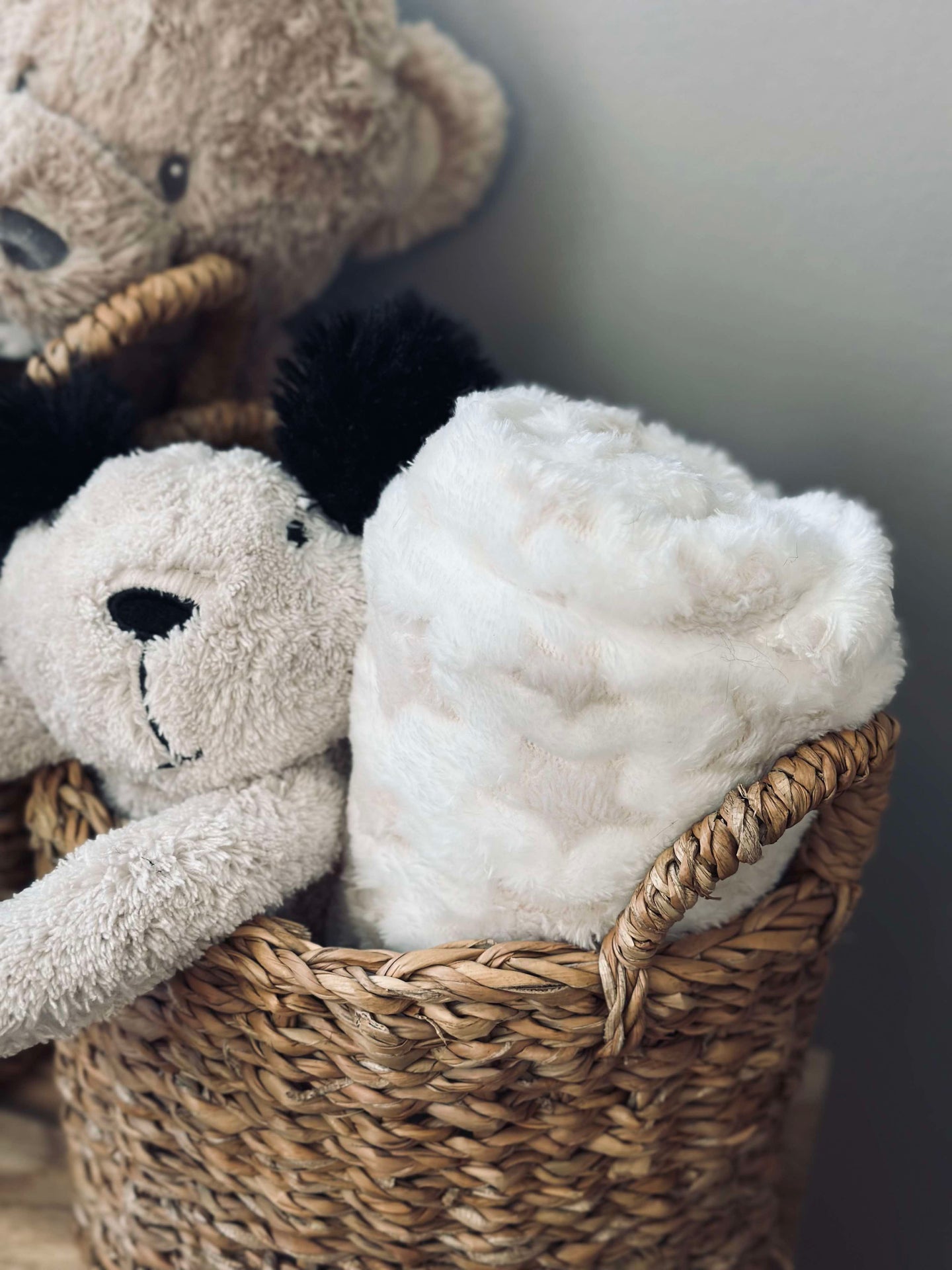 Babydecke mit Kuschelhund