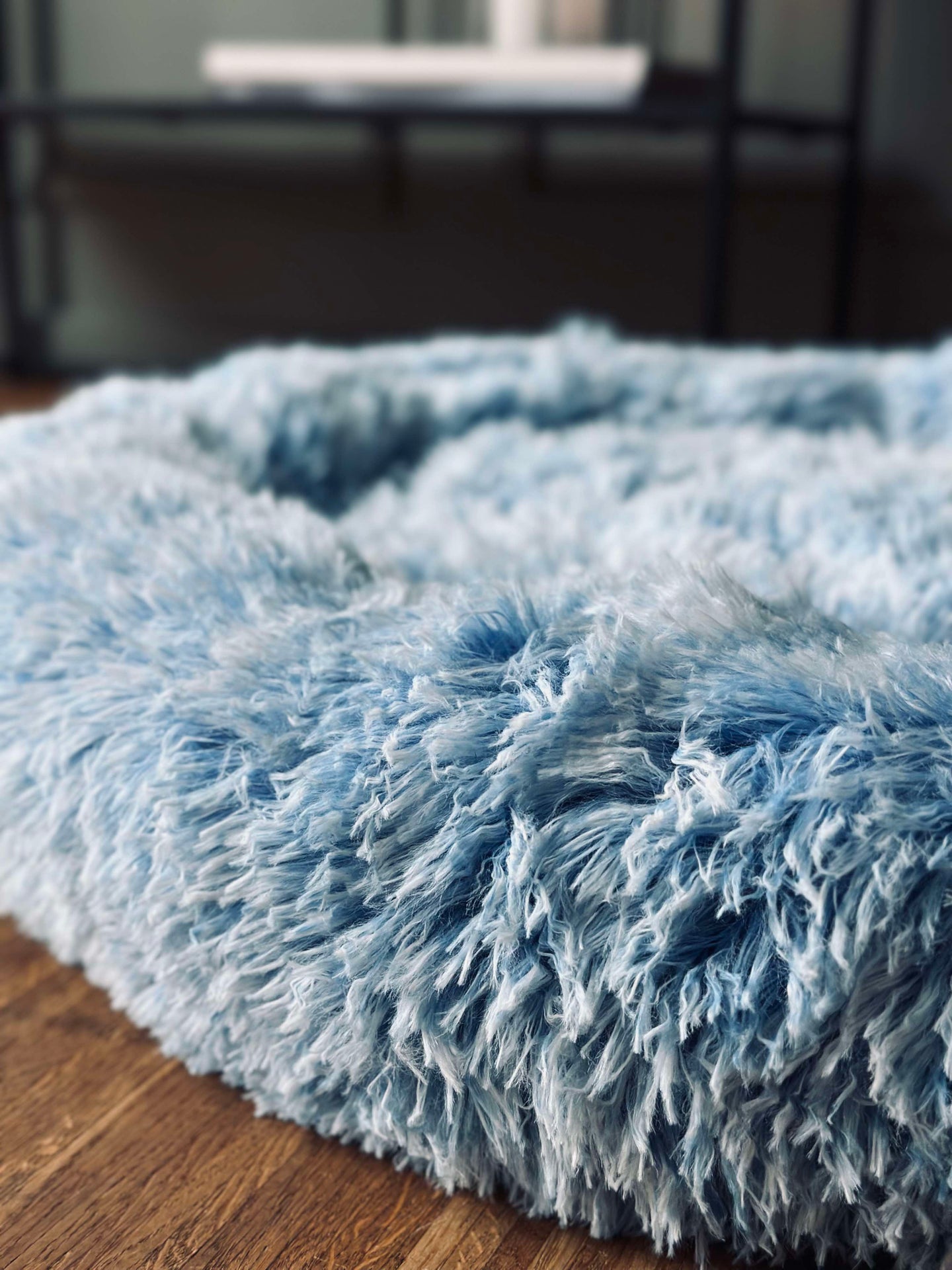 Hundekorb Fluffy - Ø 60 cm Blau