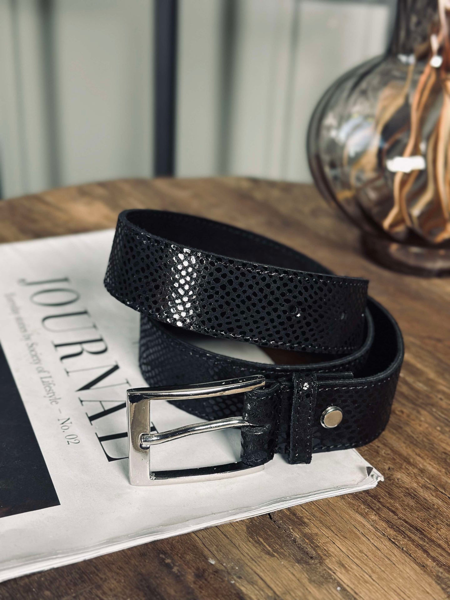 Gürtel Alba - Black Croco