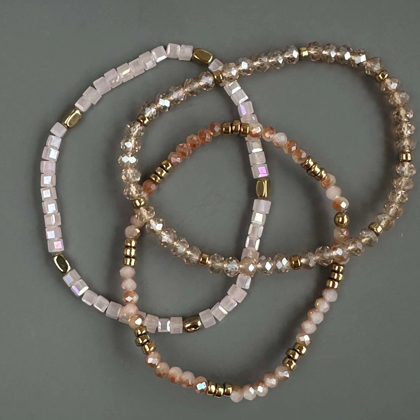 Armband Merle Natur - Set mit 3 Stk