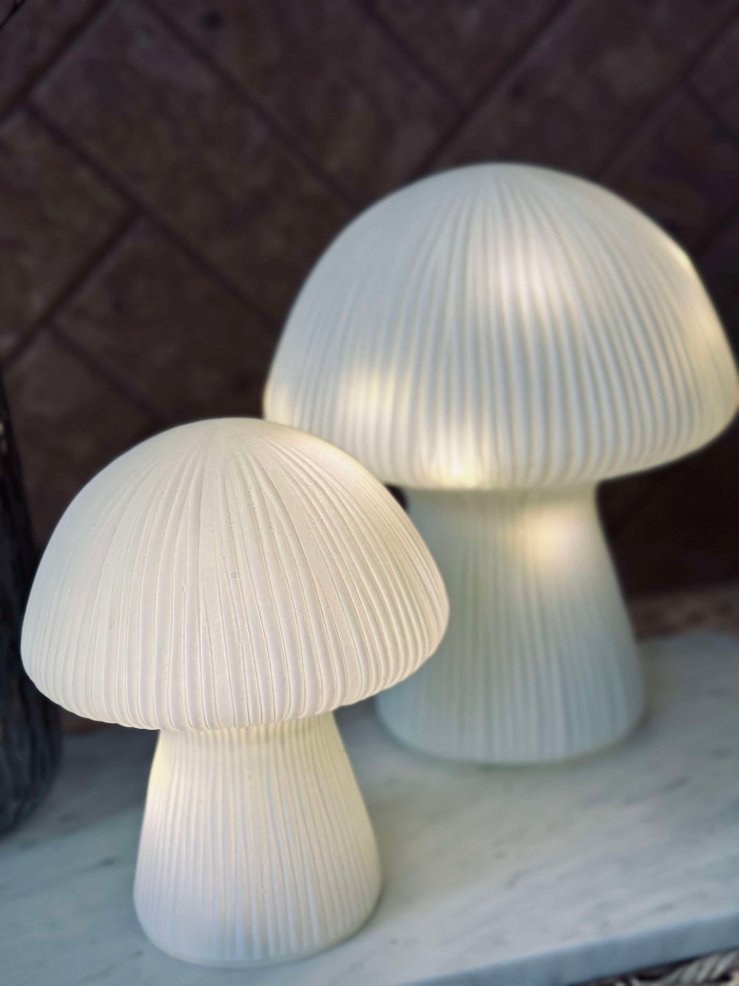 Mushroom Astrid - Weiß 20 cm