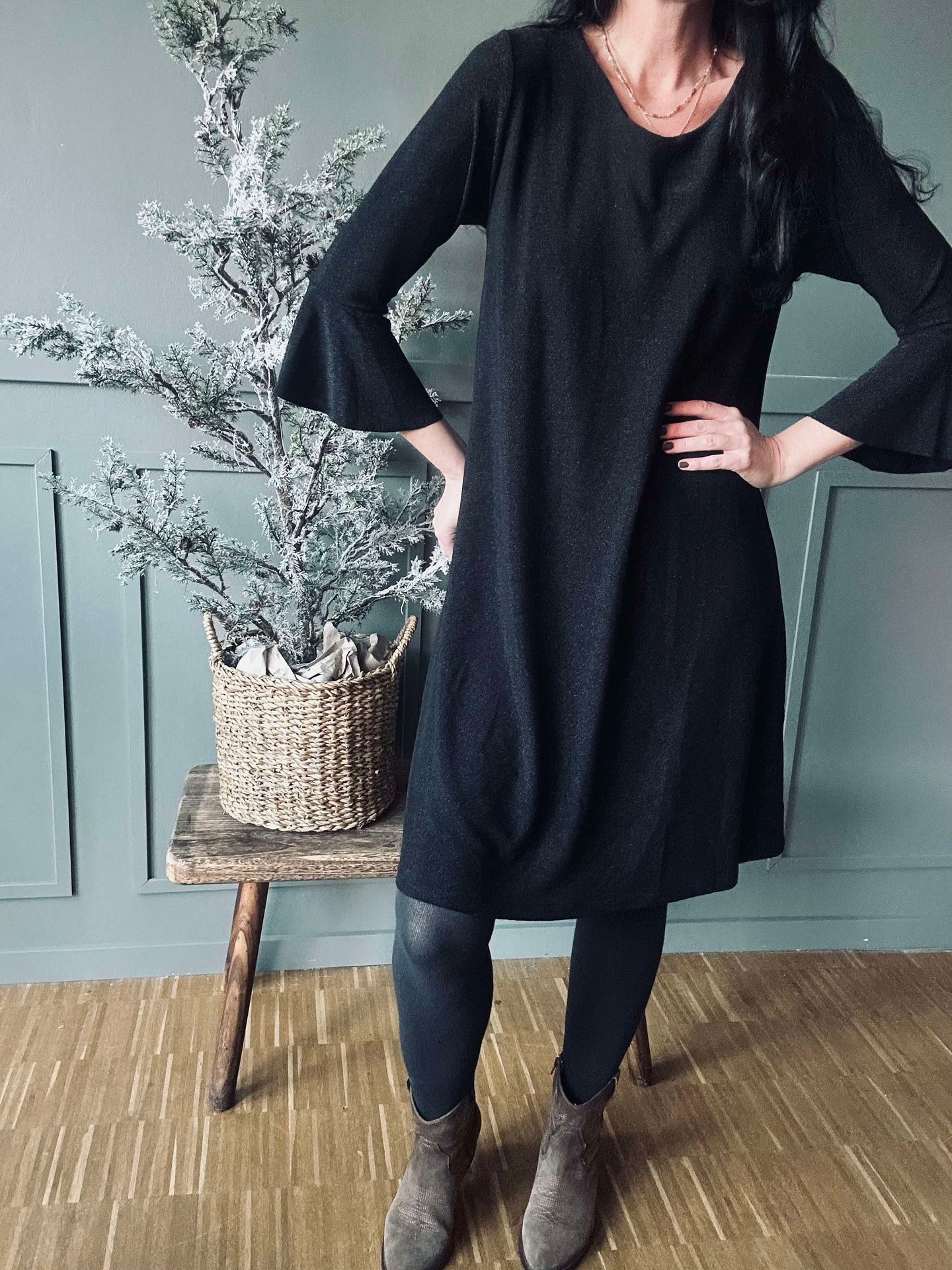Kleid Sparkle Black