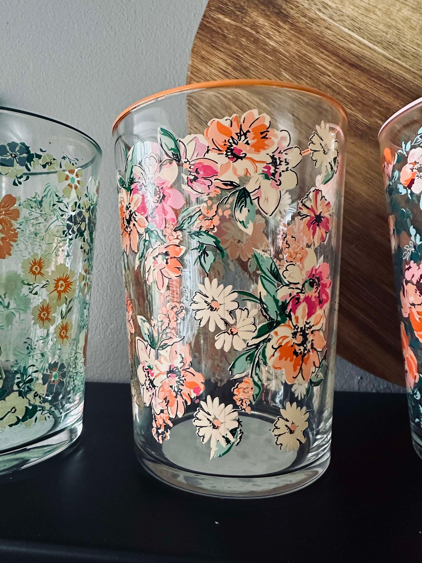 Trinkgläser Flora - Packung mit 4 Stück