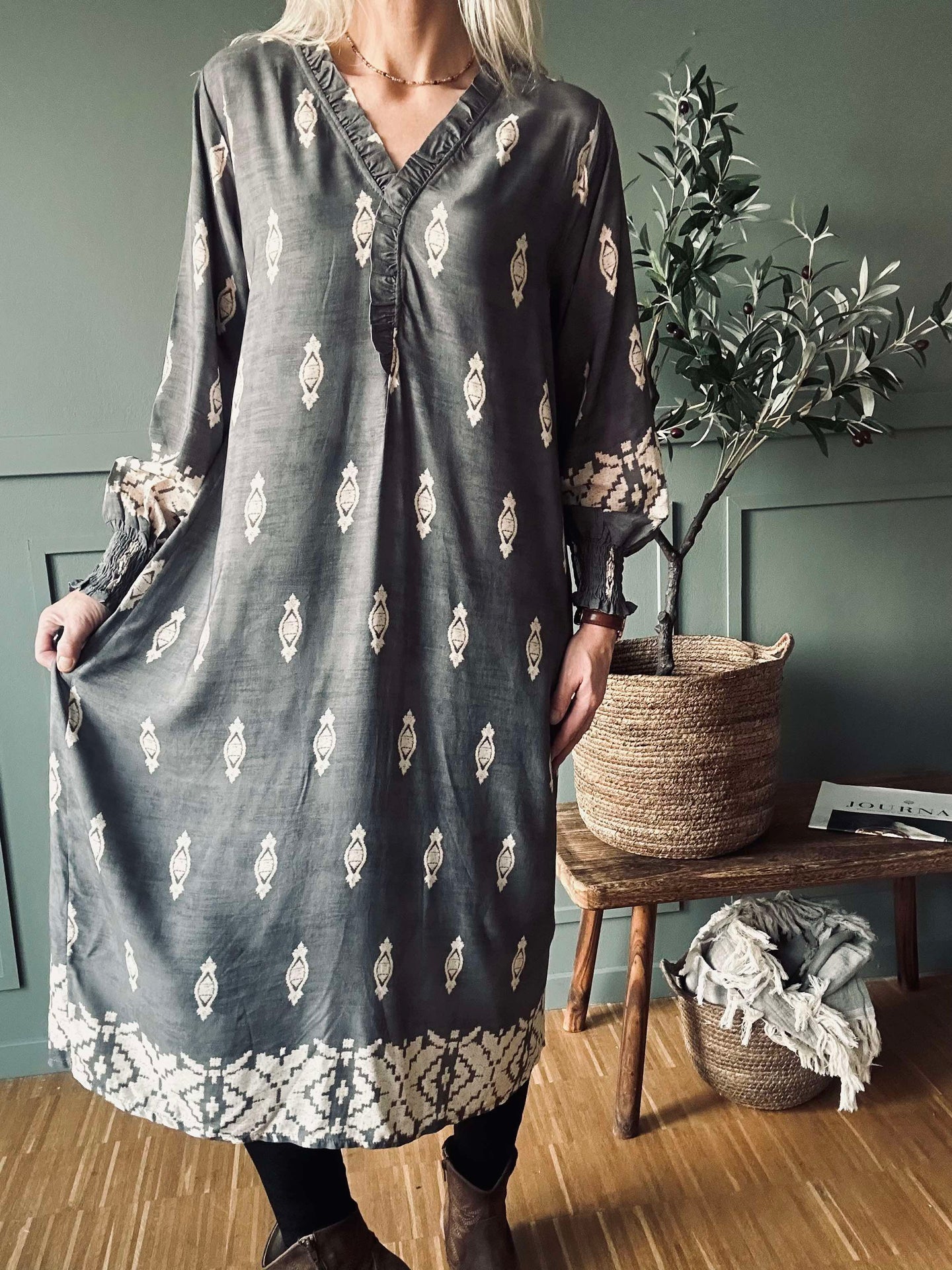 Kleid Mariana - Grau