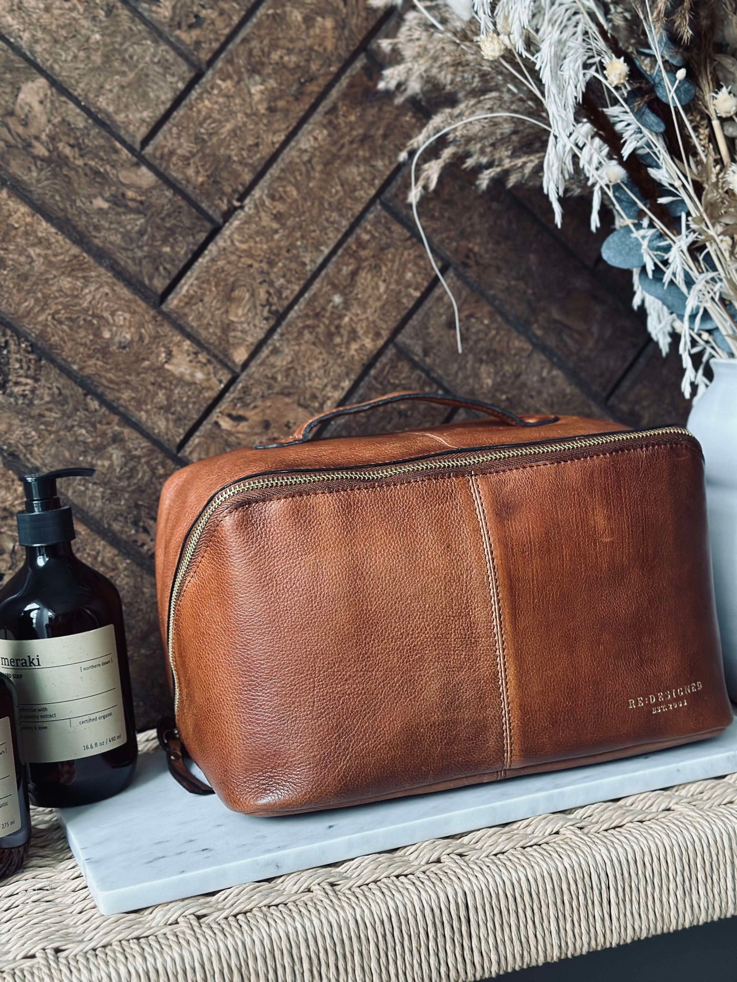 Kulturtasche Halima Walnut - Large