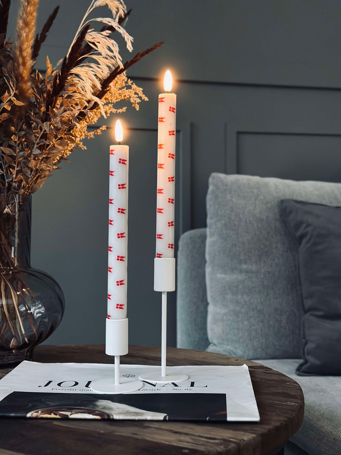 LED Stabkerzen 2 Stk. - Flagge
