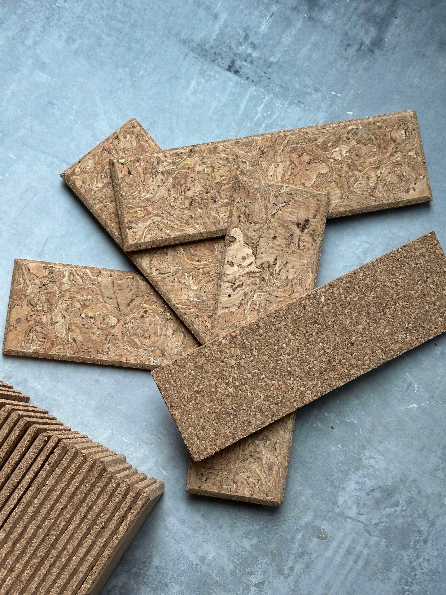 Korkziegel - Natur Paket mit 62 Stück