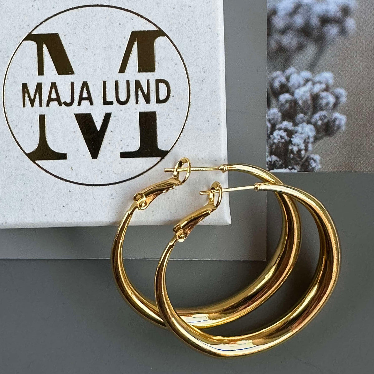 Ohrringe Lharni - vergoldet