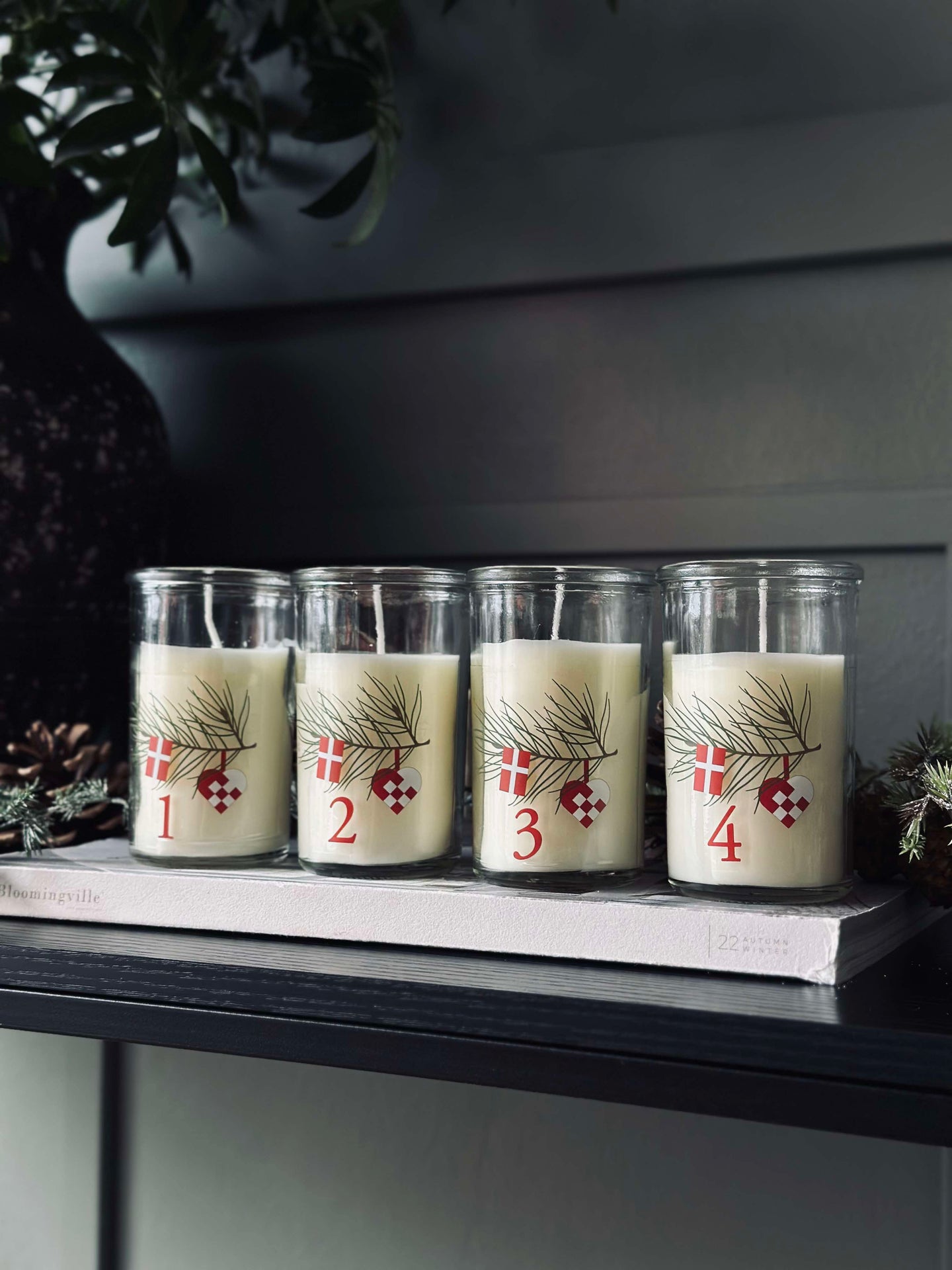 Adventslichter im Glas - Set mit 4 Stk.