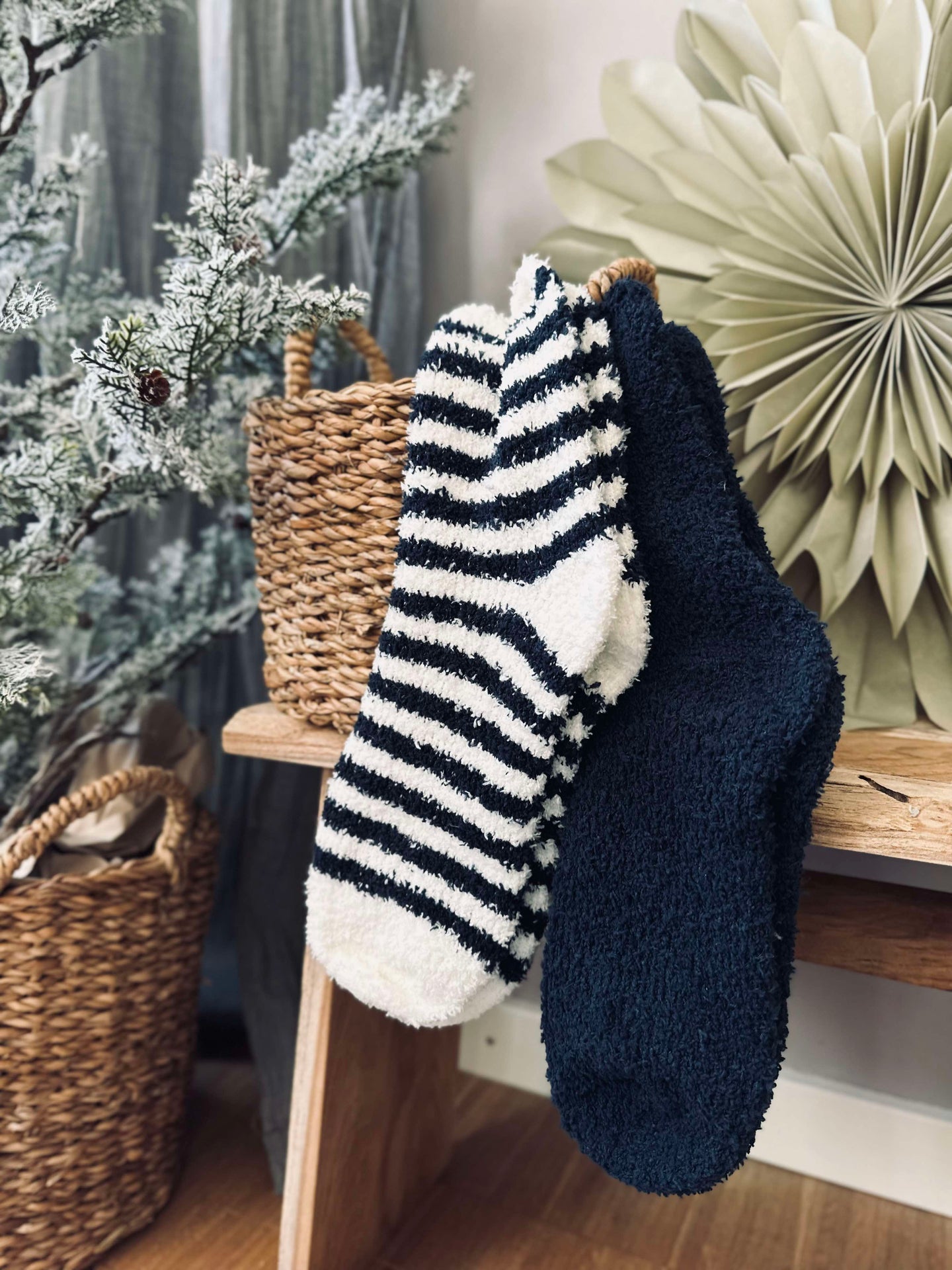 Socken Fluffy Blau - Set mit 2 Paar