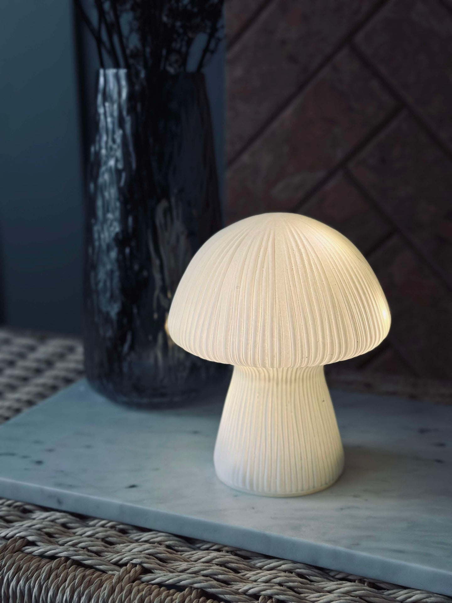 Mushroom Astrid - White 15 cm