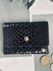 Portemonnaie Aura Small - Black croco