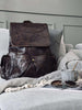 Rucksack cooles Design – Weiches Lammleder braun