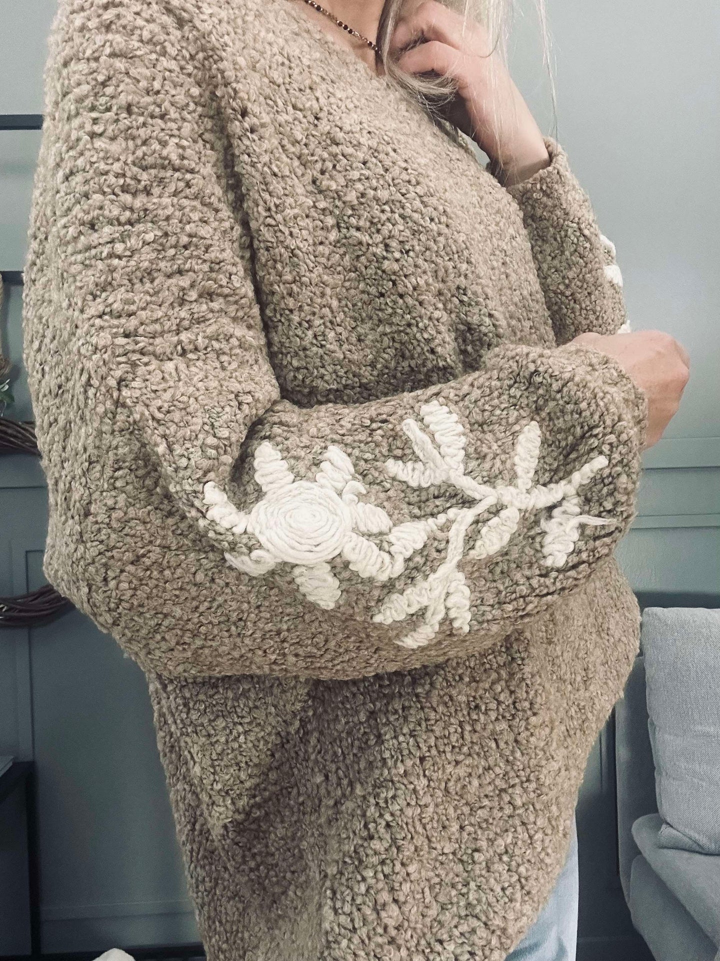 Strick Almond Beige
