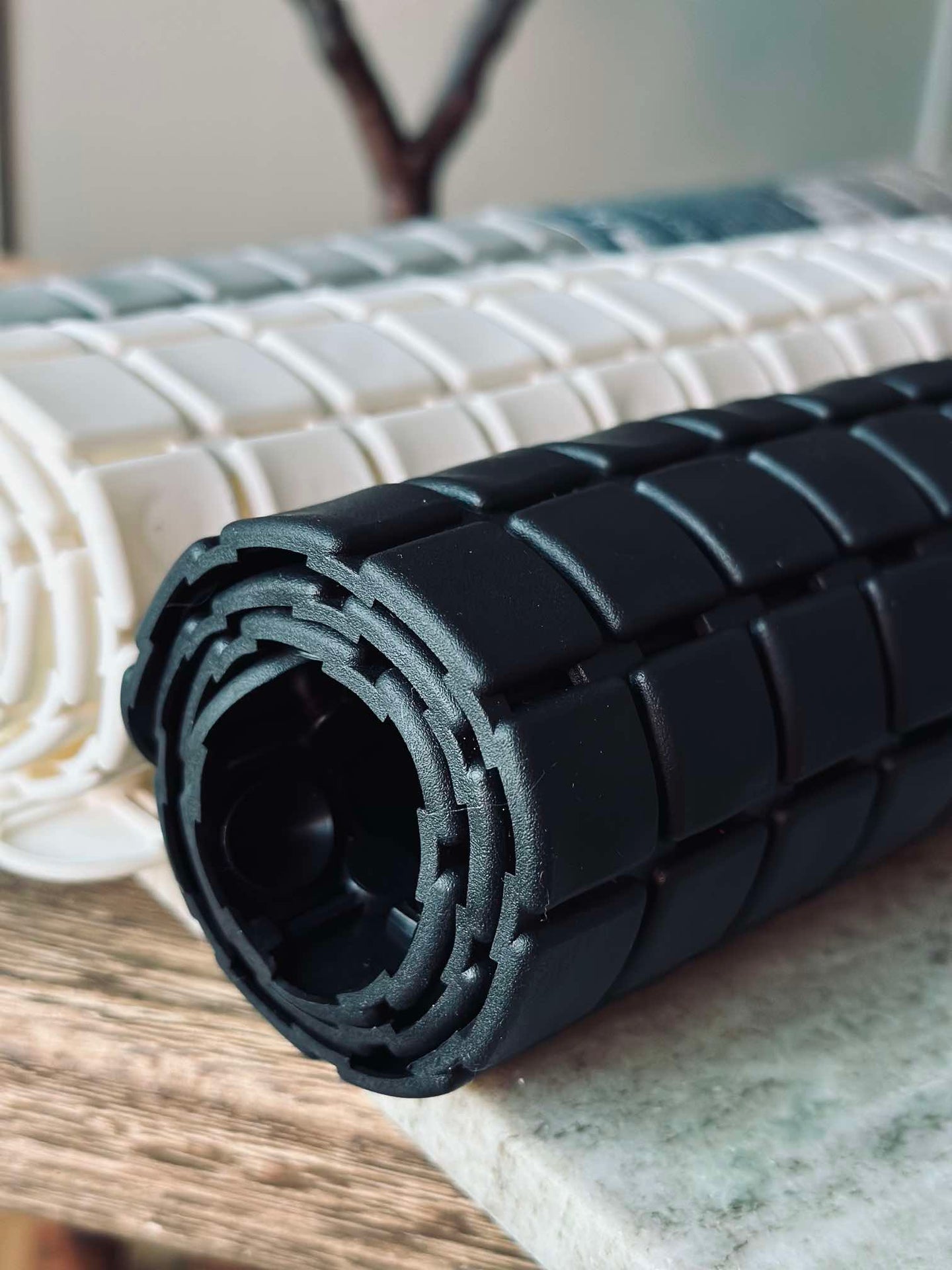 Badematte mit Saugnäpfen - Schwarz