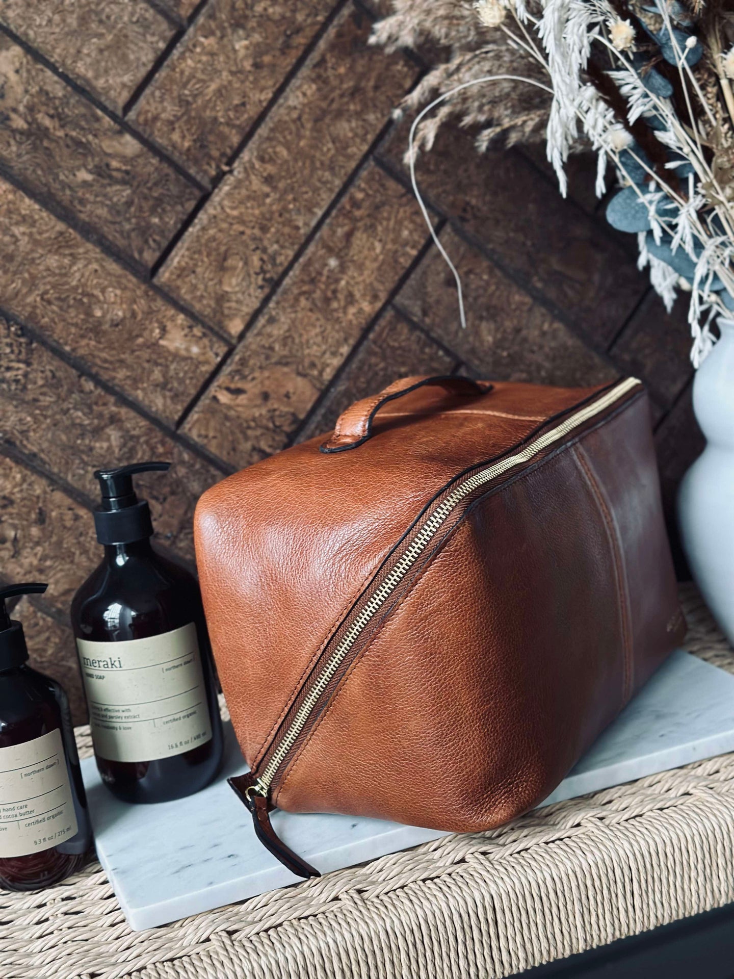 Kulturtasche Halima Walnut - Large