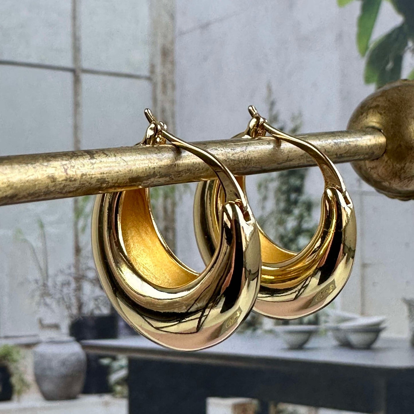 Ohrringe Baby mini 18K vergoldet