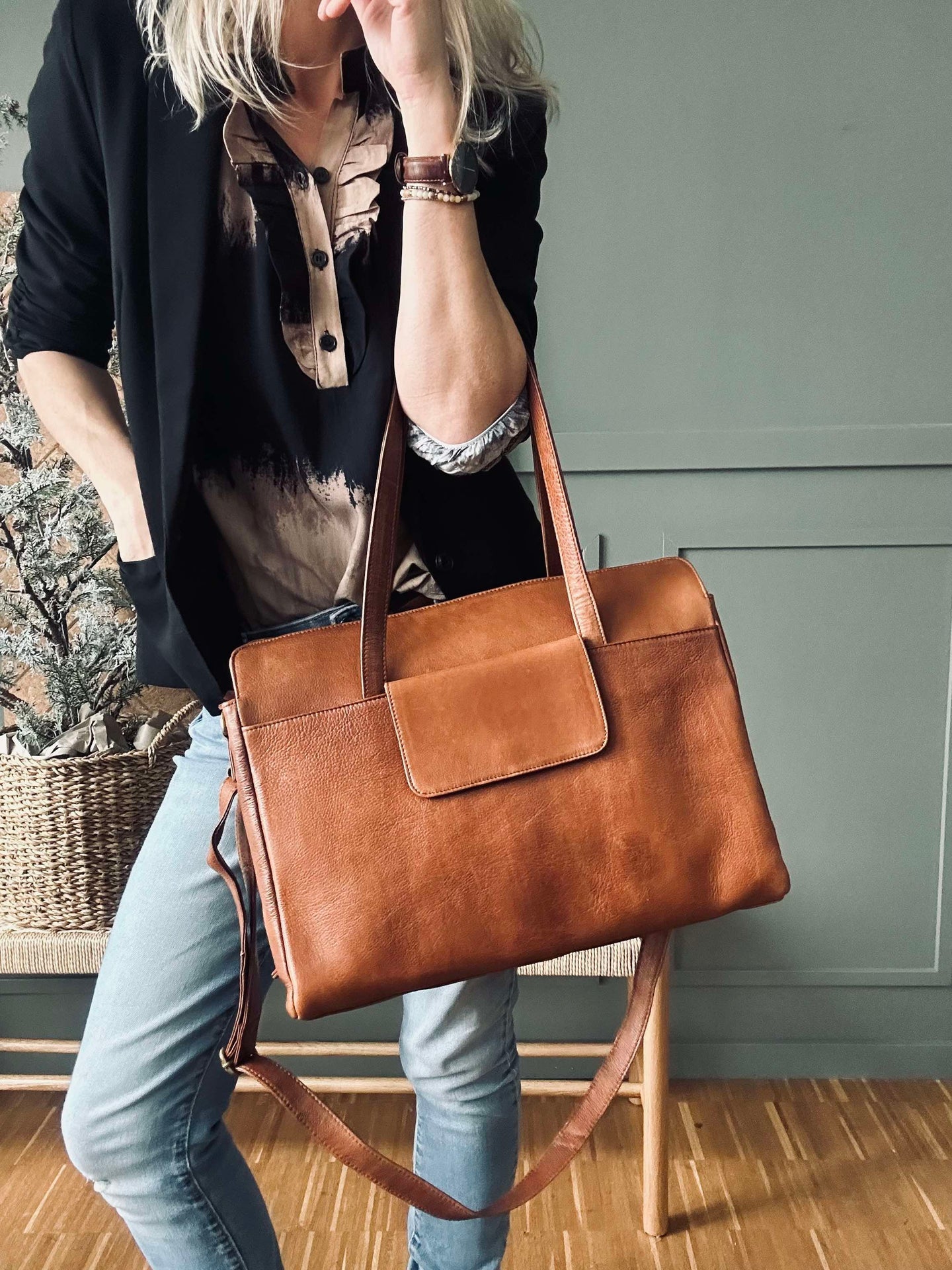 Elvira Arbeitstasche Walnut
