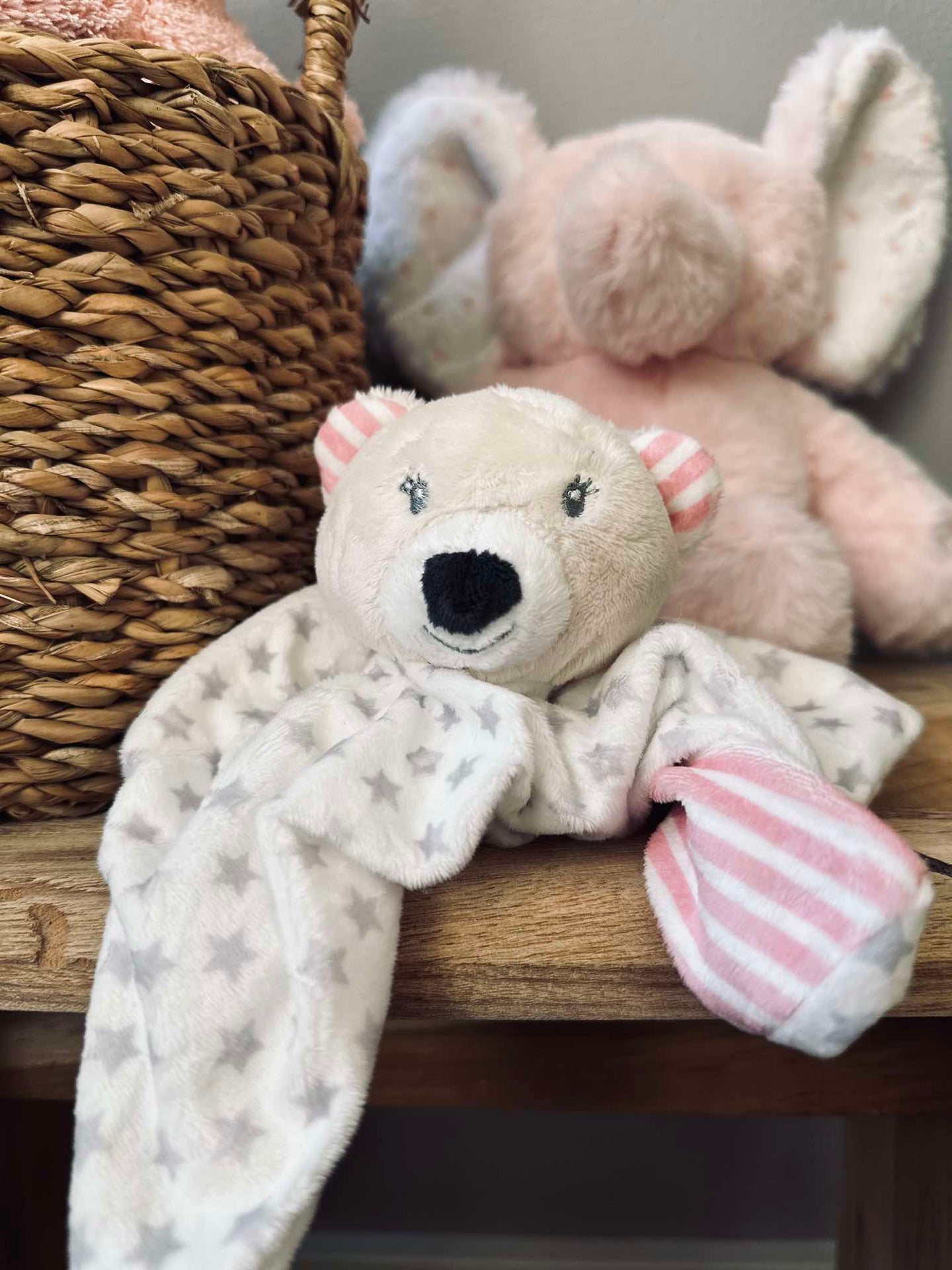 Schmusetuch für Babys - Rosa