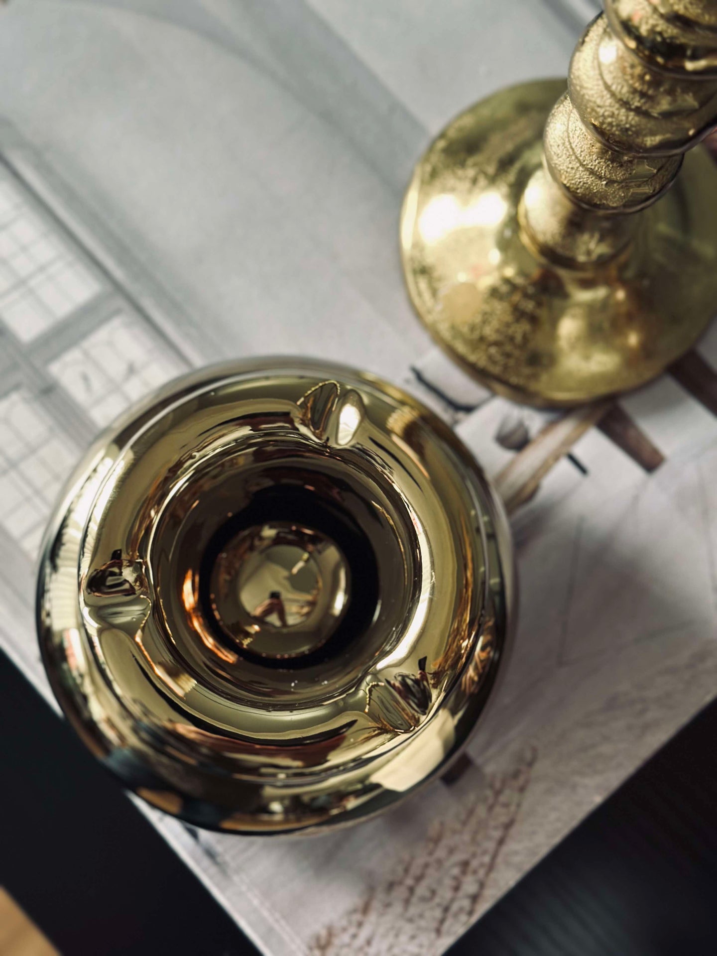 Aschenbecher Gold