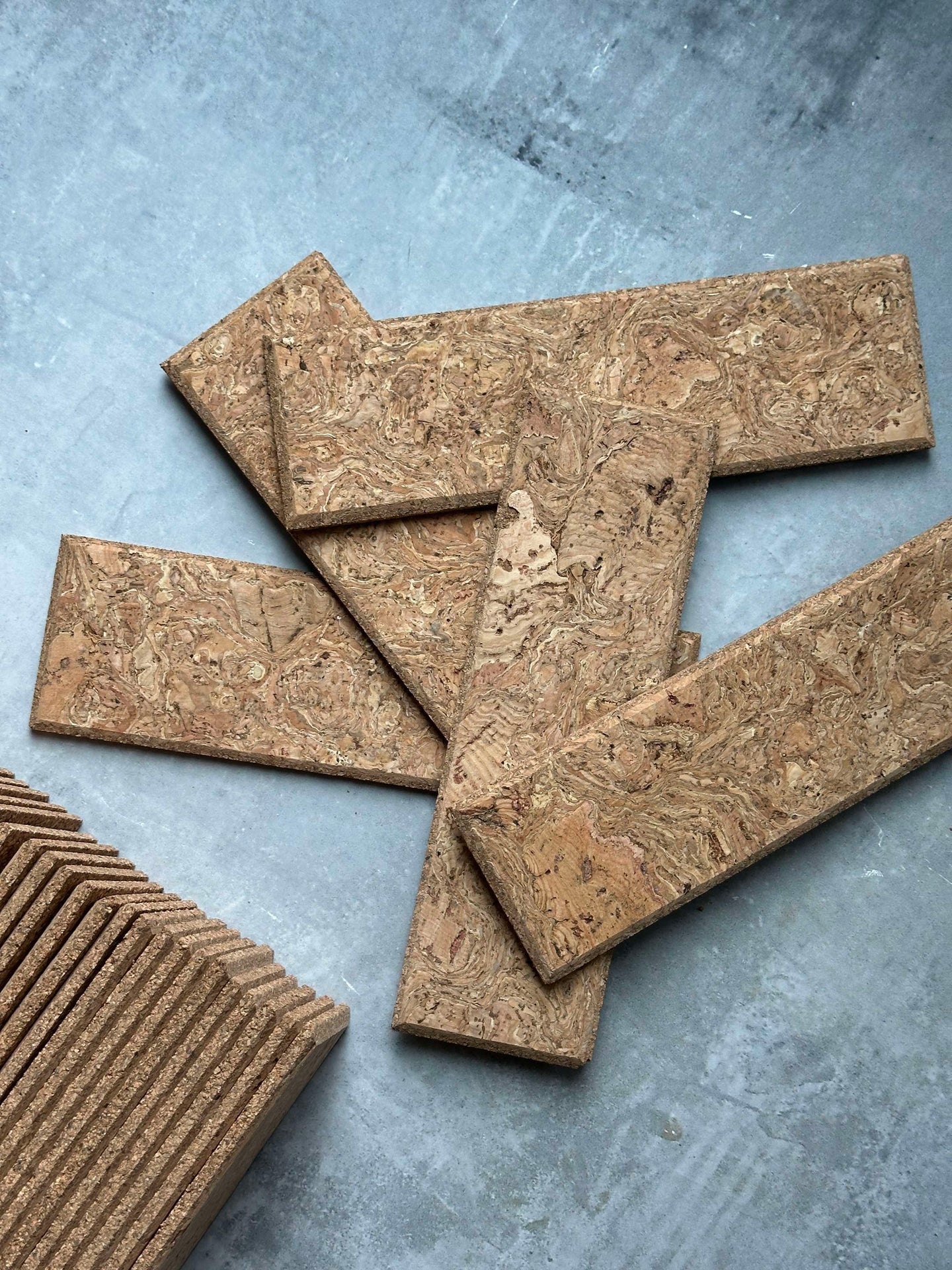 Korkziegel - Natur Paket mit 62 Stück