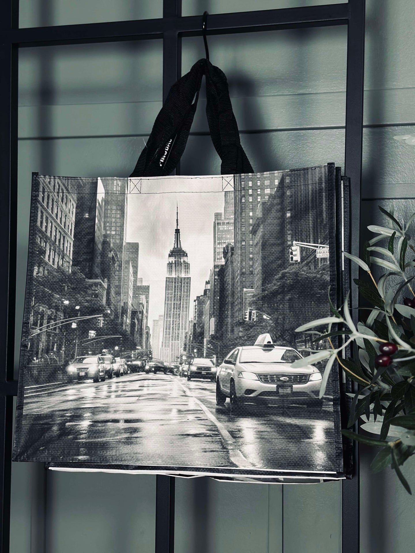 Shopper m. motiv - grau mix