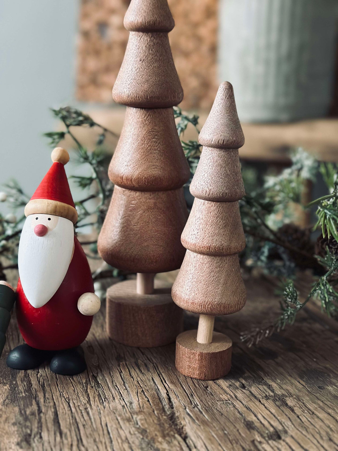 Weihnachtsbaum Wood - Braun groß