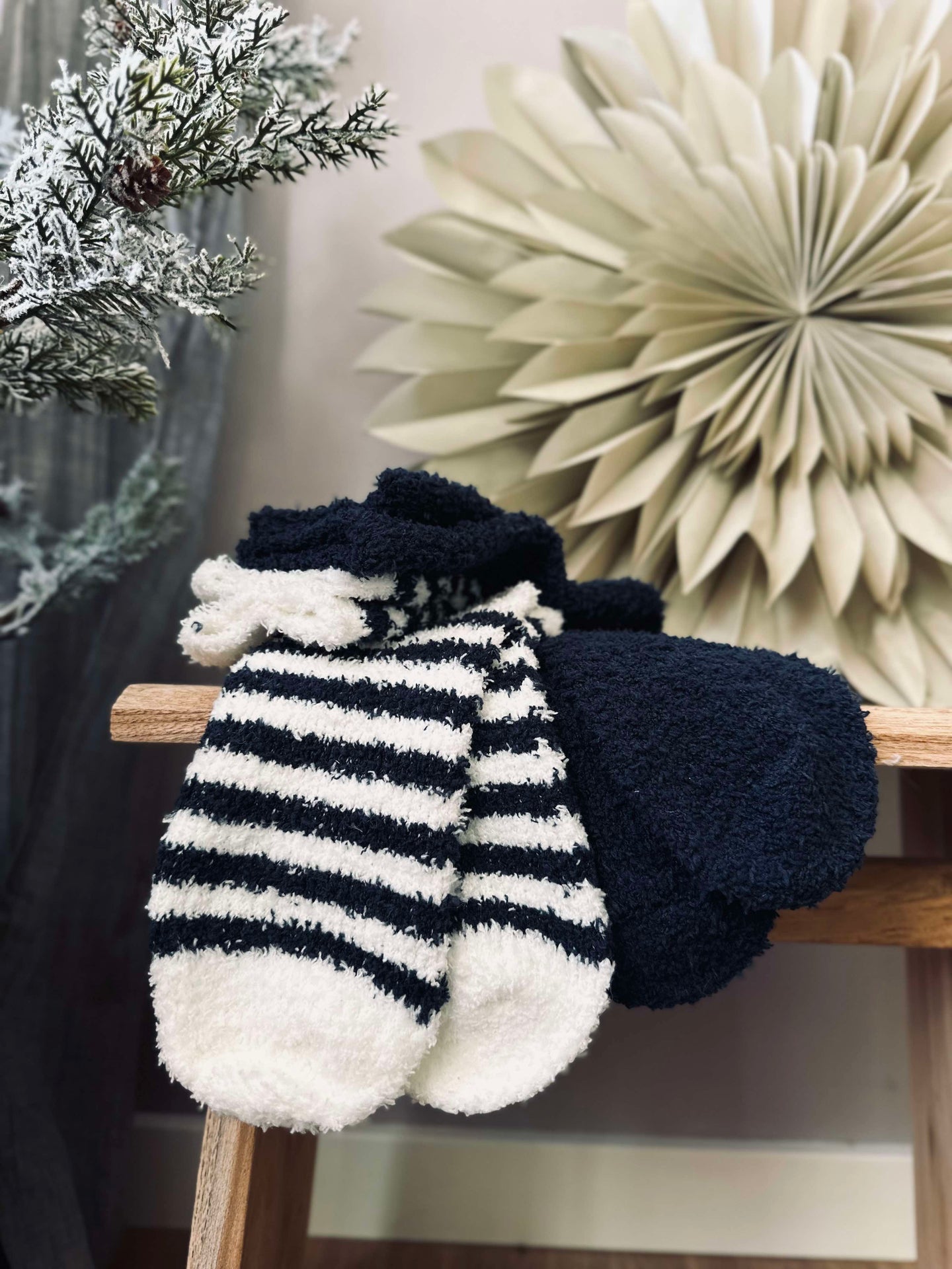 Socken Fluffy Blau - Set mit 2 Paar