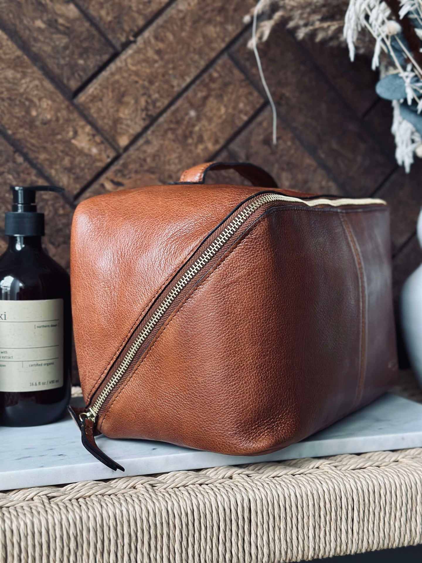 Kulturtasche Halima Walnut - Large