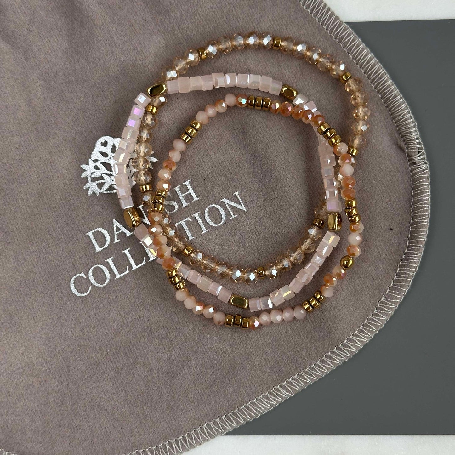 Armband Merle Natur - Set mit 3 Stk