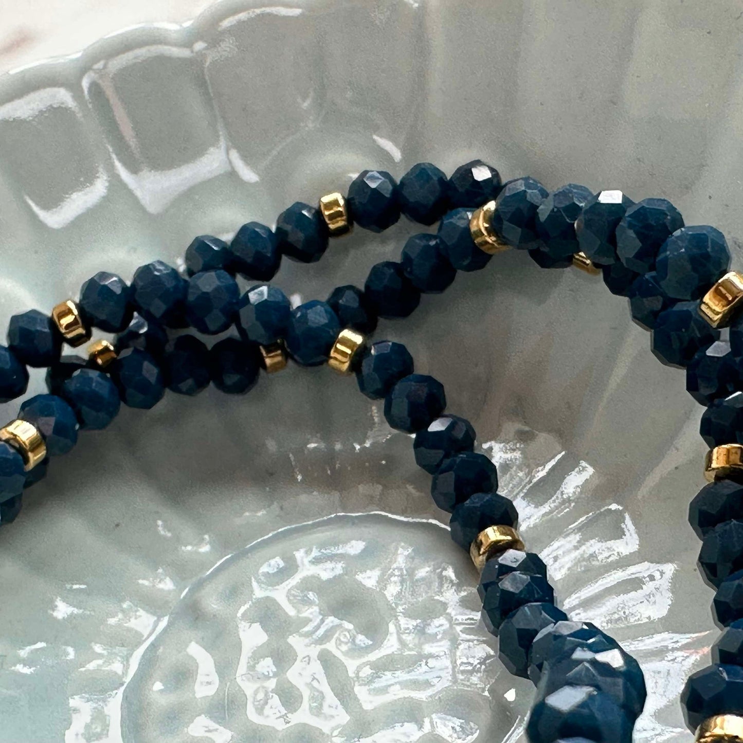 Armband Merle Meerblau - Set mit 3 Stück