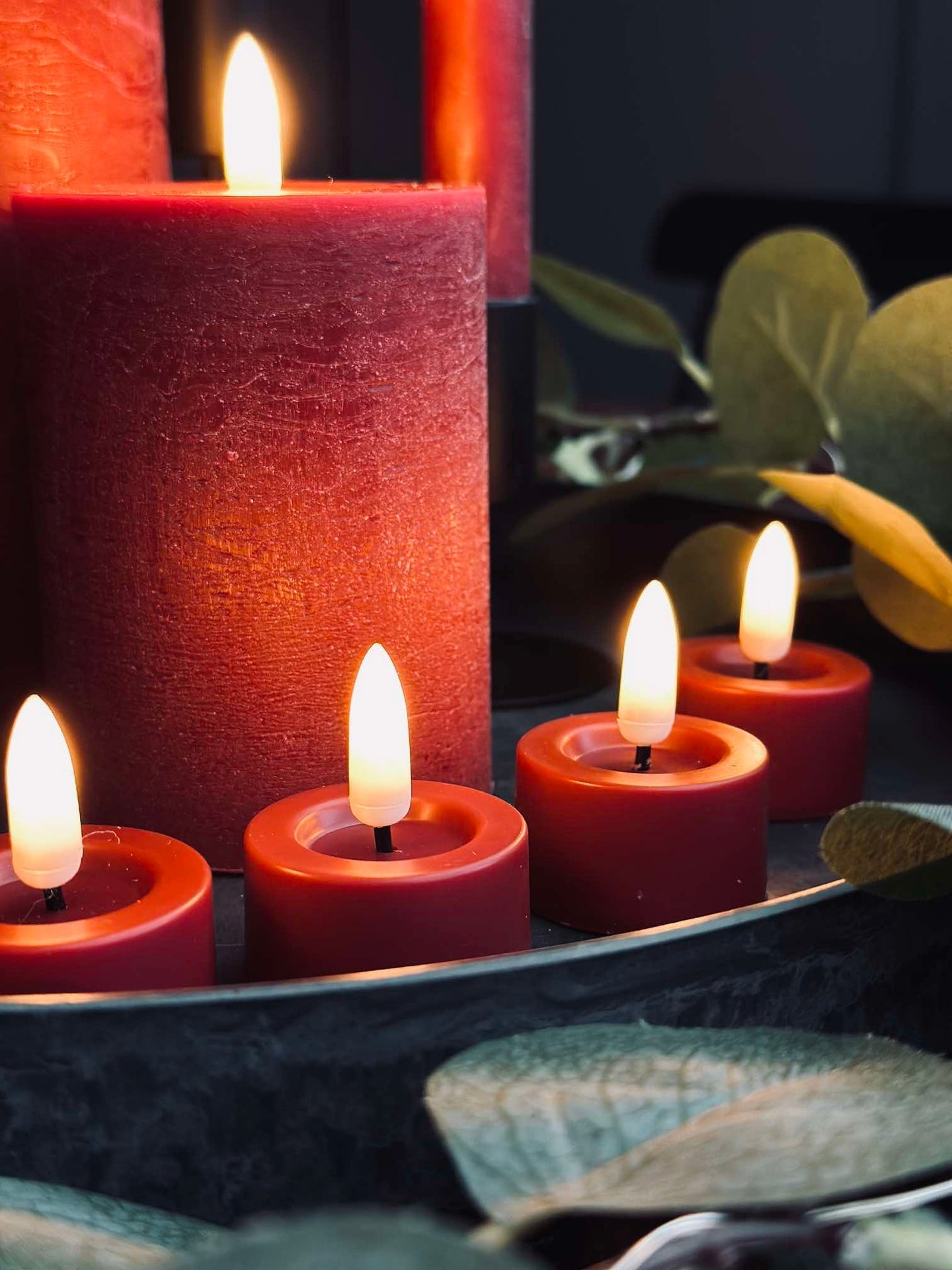 LED-Lichtpaket mit 10 Teilen - Rot