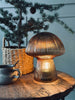 Mushroom mit Rillen 25 cm - Golden