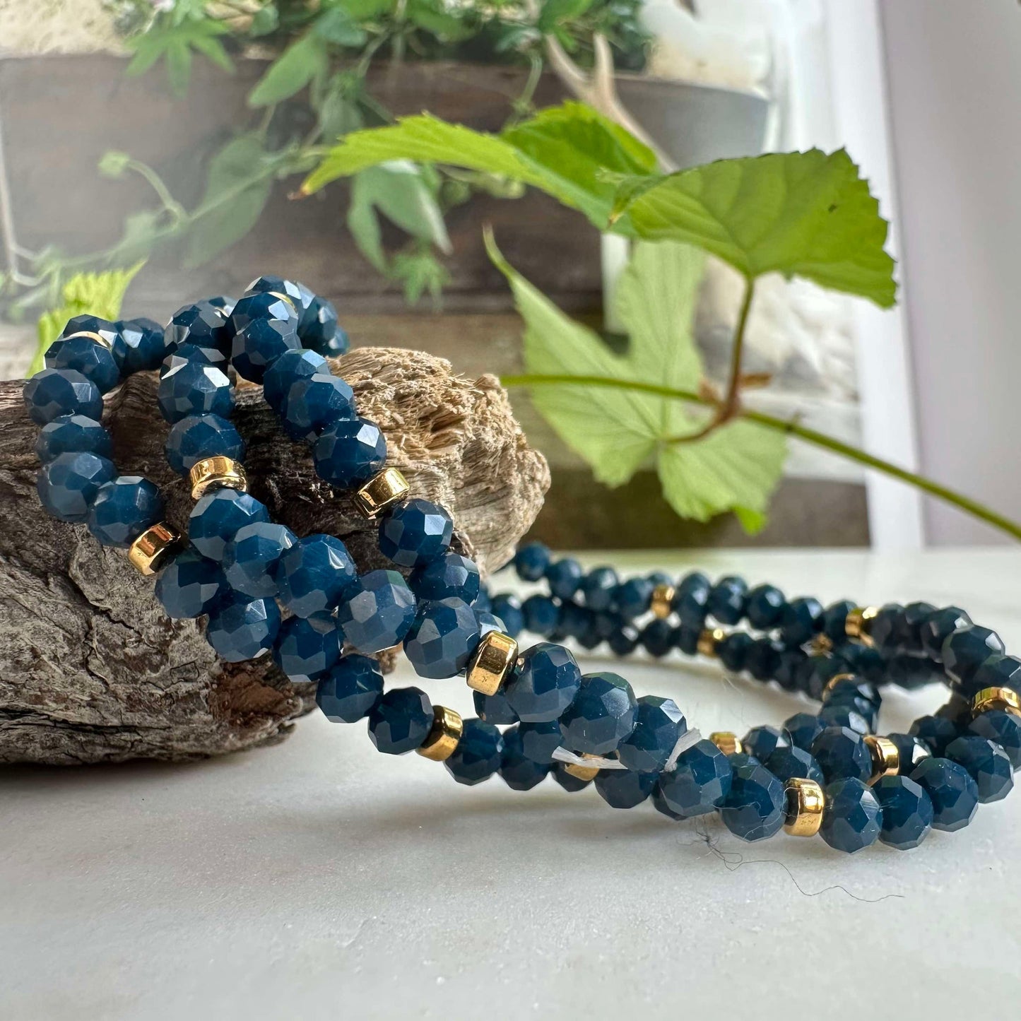 Armband Merle Meerblau - Set mit 3 Stück