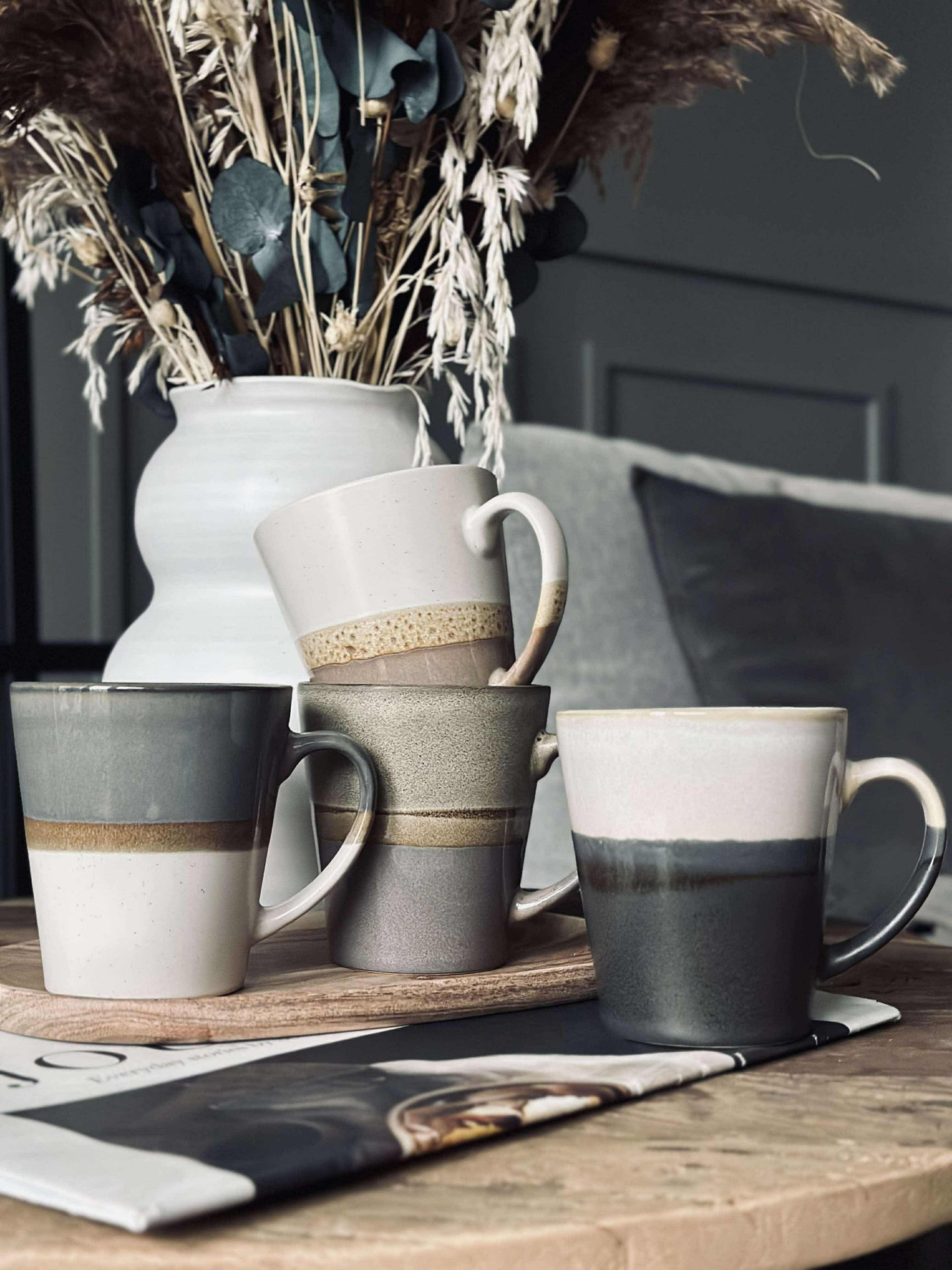 Becher GINA Steingut - Colormix