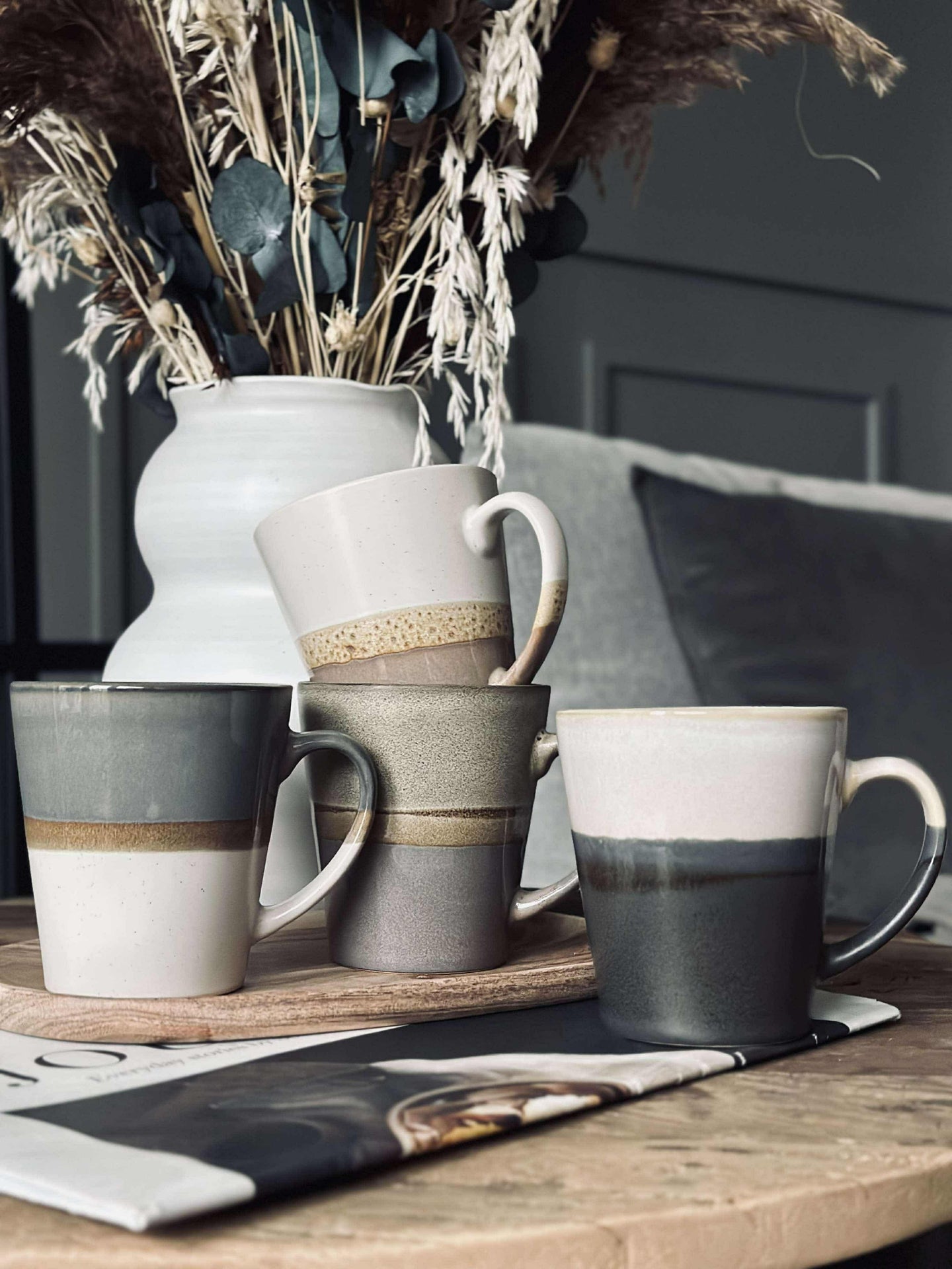 Becher GINA Steingut - Colormix