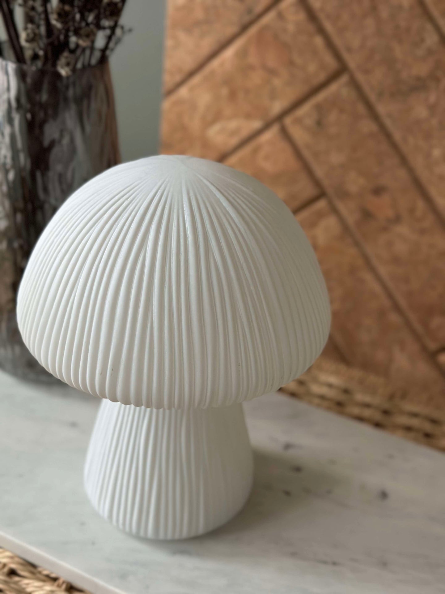 Mushroom Astrid - Weiß 20 cm