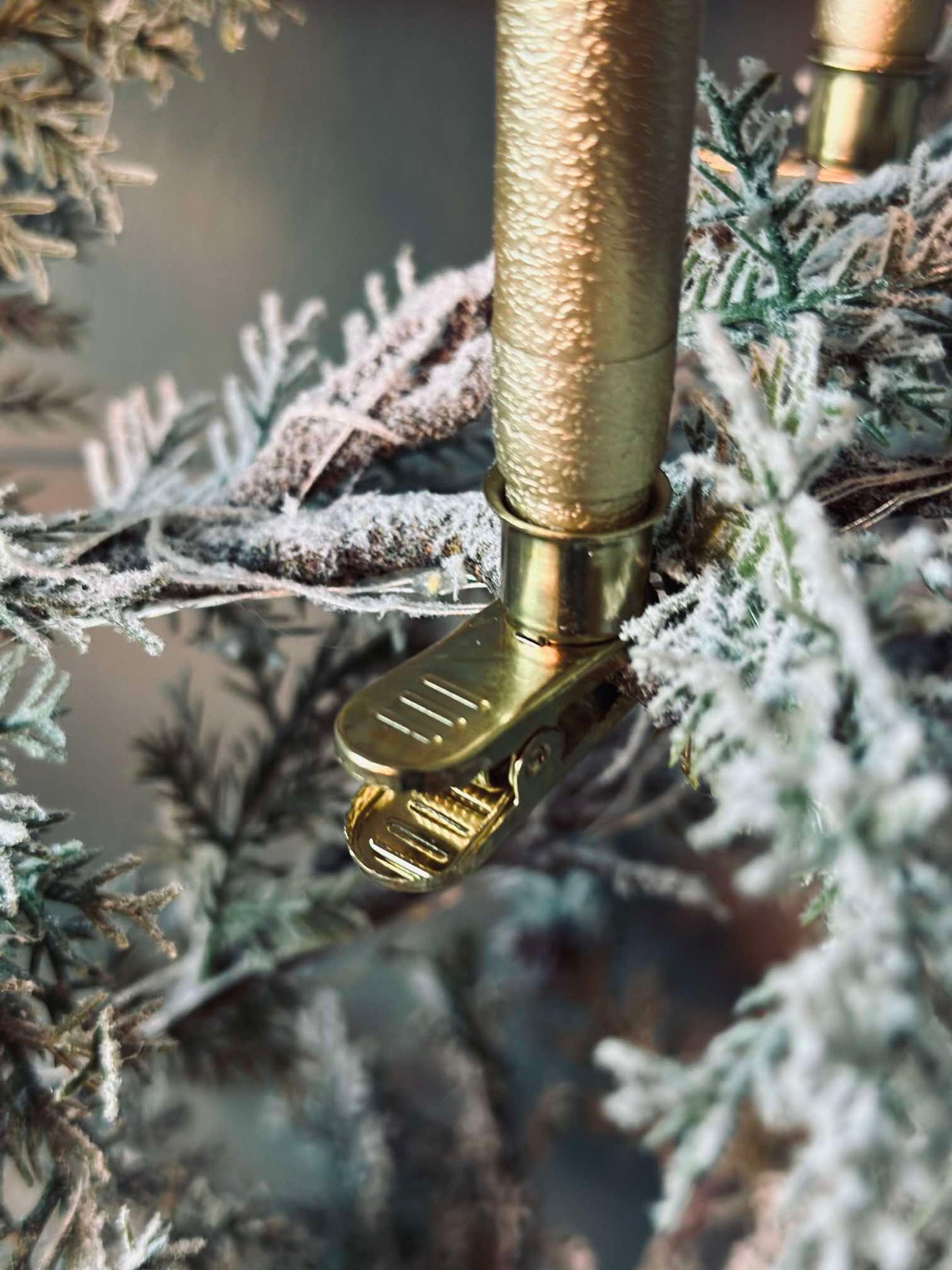LED Weihnachtsbaumkerzen Gold - Set mit 10 Stück