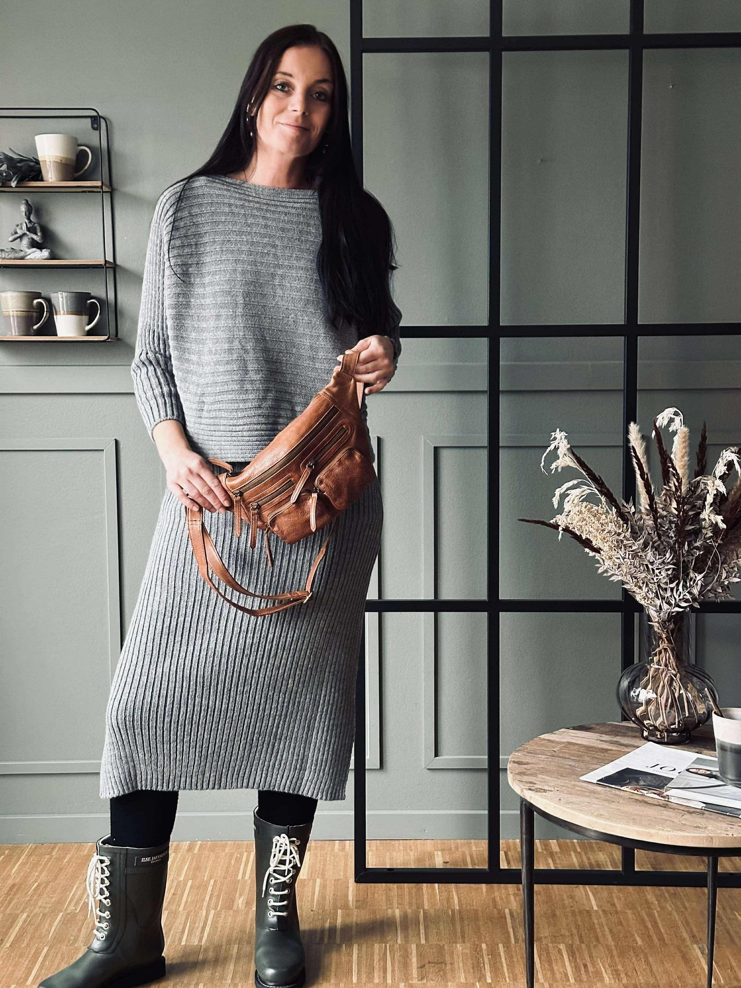 Strickset Clara Grey